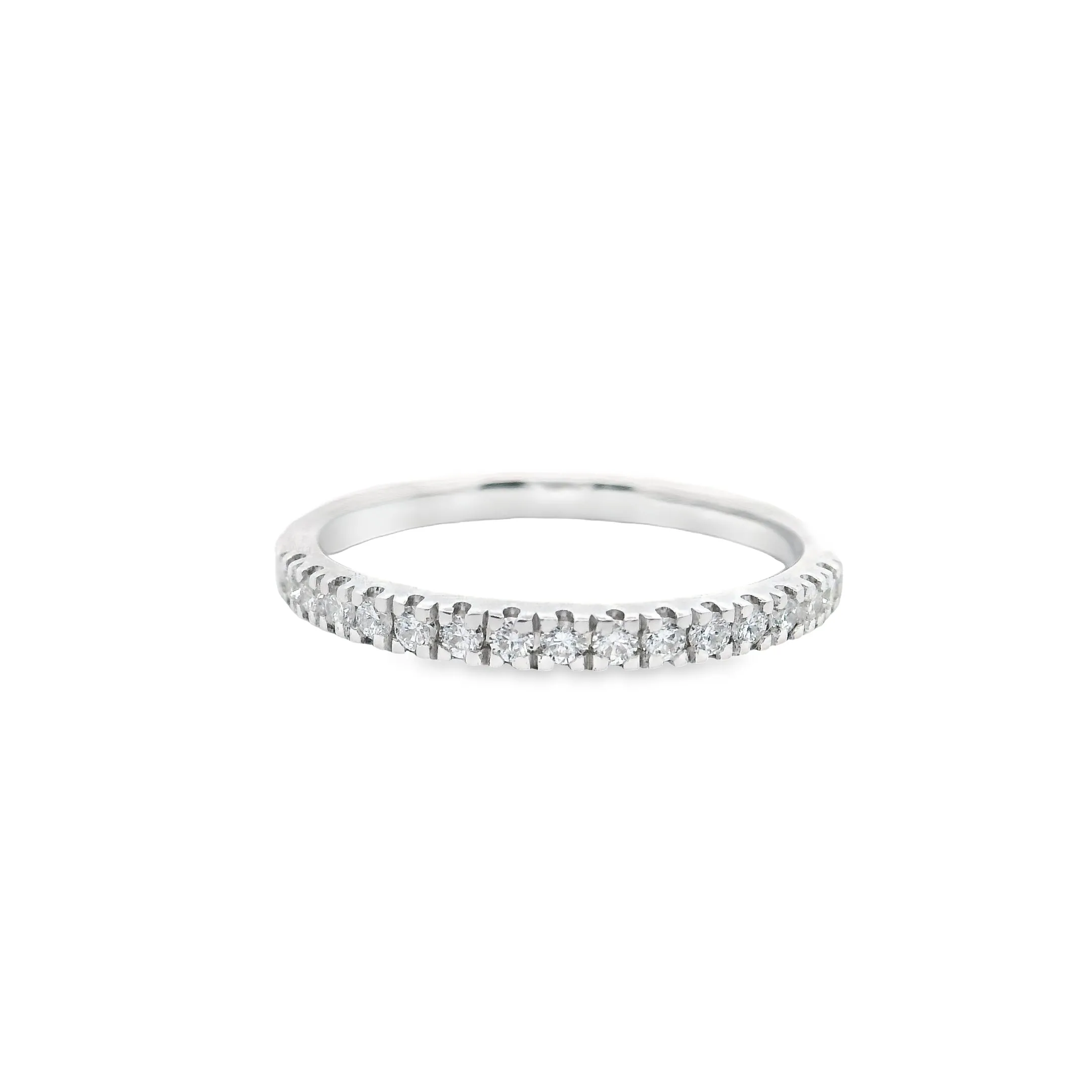 9ct White Gold Round Brilliant Lab Grown Diamond Eternity Band TDW= 0.32ct