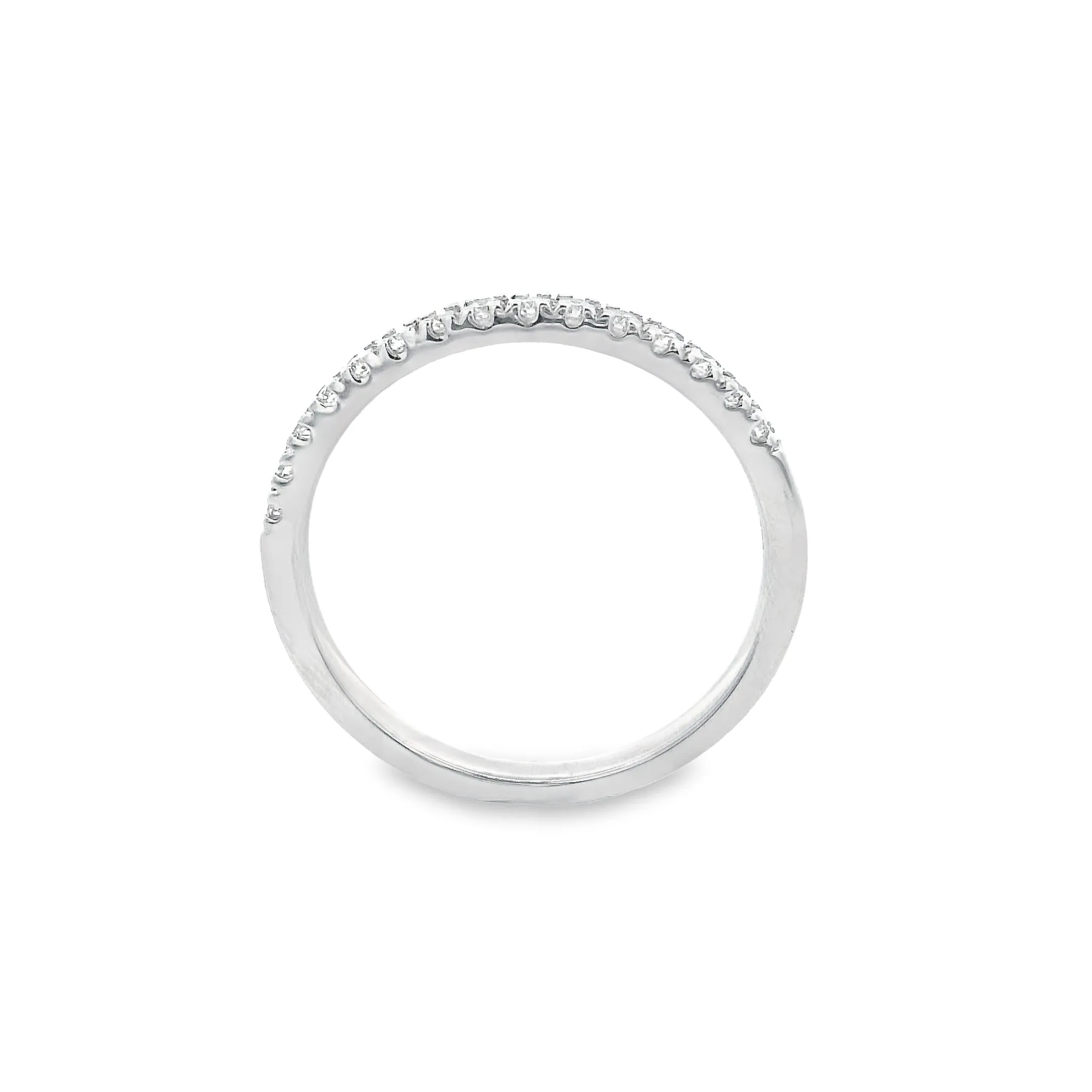 9ct White Gold Round Brilliant Lab Grown Diamond Eternity Band TDW= 0.32ct