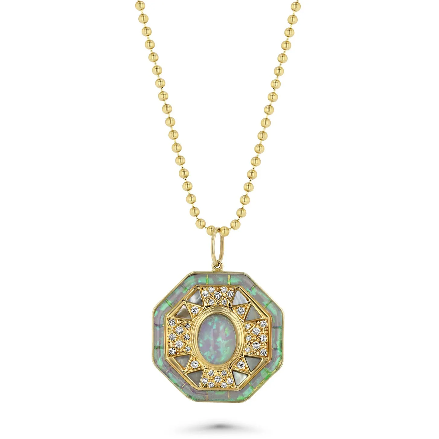 Alana Opal Charm Necklace