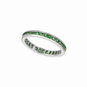 ALL AROUND TSAVORITE RING 14K GOLD (0.75 CTW)