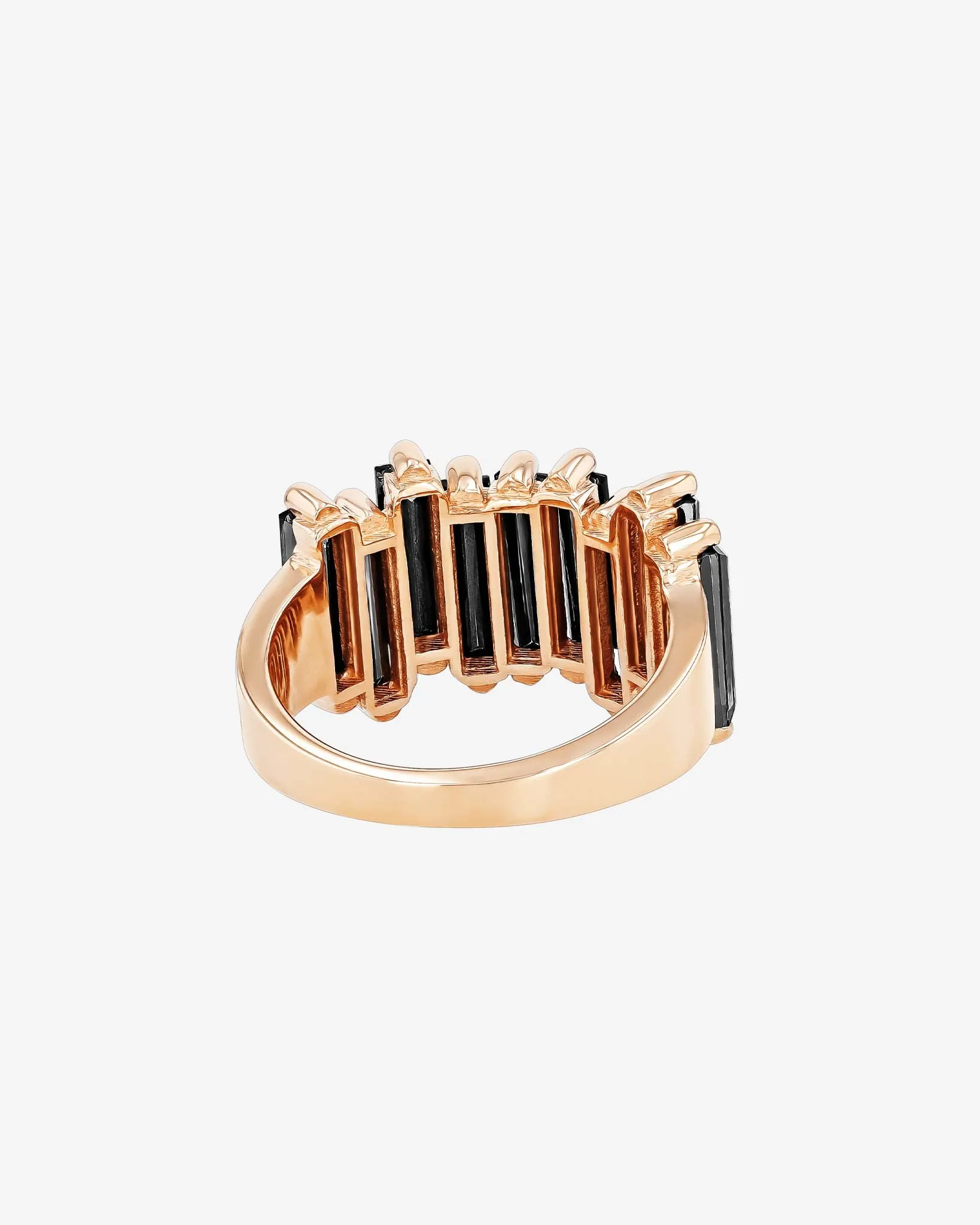 Amalfi Black Night Quartz Stacker Half Band