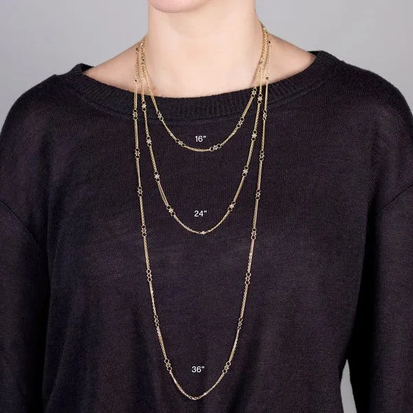 Amáli Silver Diamond Whisper Chain Necklace