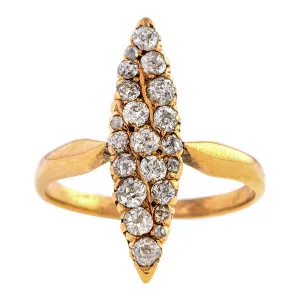Antique Diamond Navette Ring
