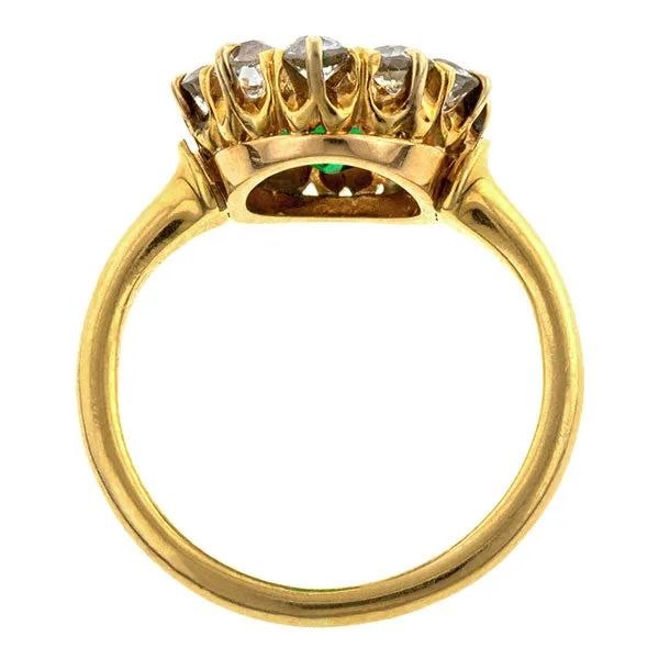 Antique Emerald & Diamond Ring