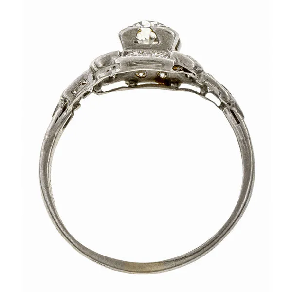 Antique Engagement Ring, Old Mine 0.62ct.