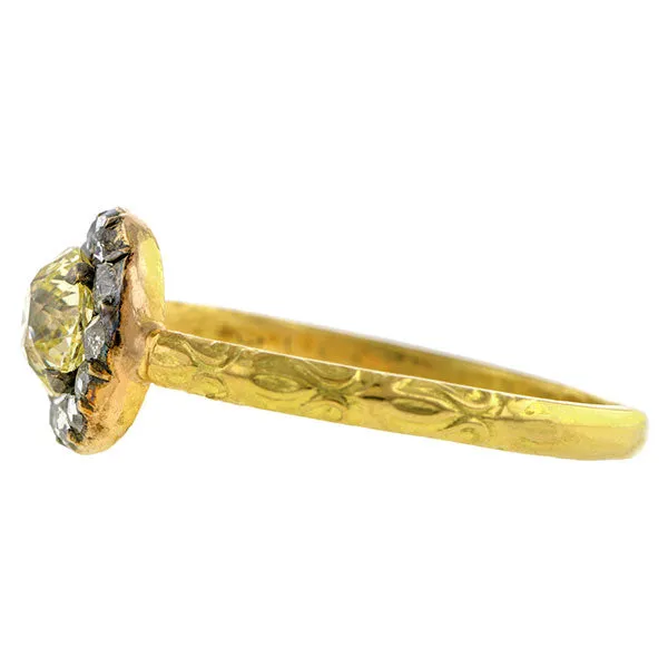 Antique Engagement Ring, Old Mine Cut 0.63ct.