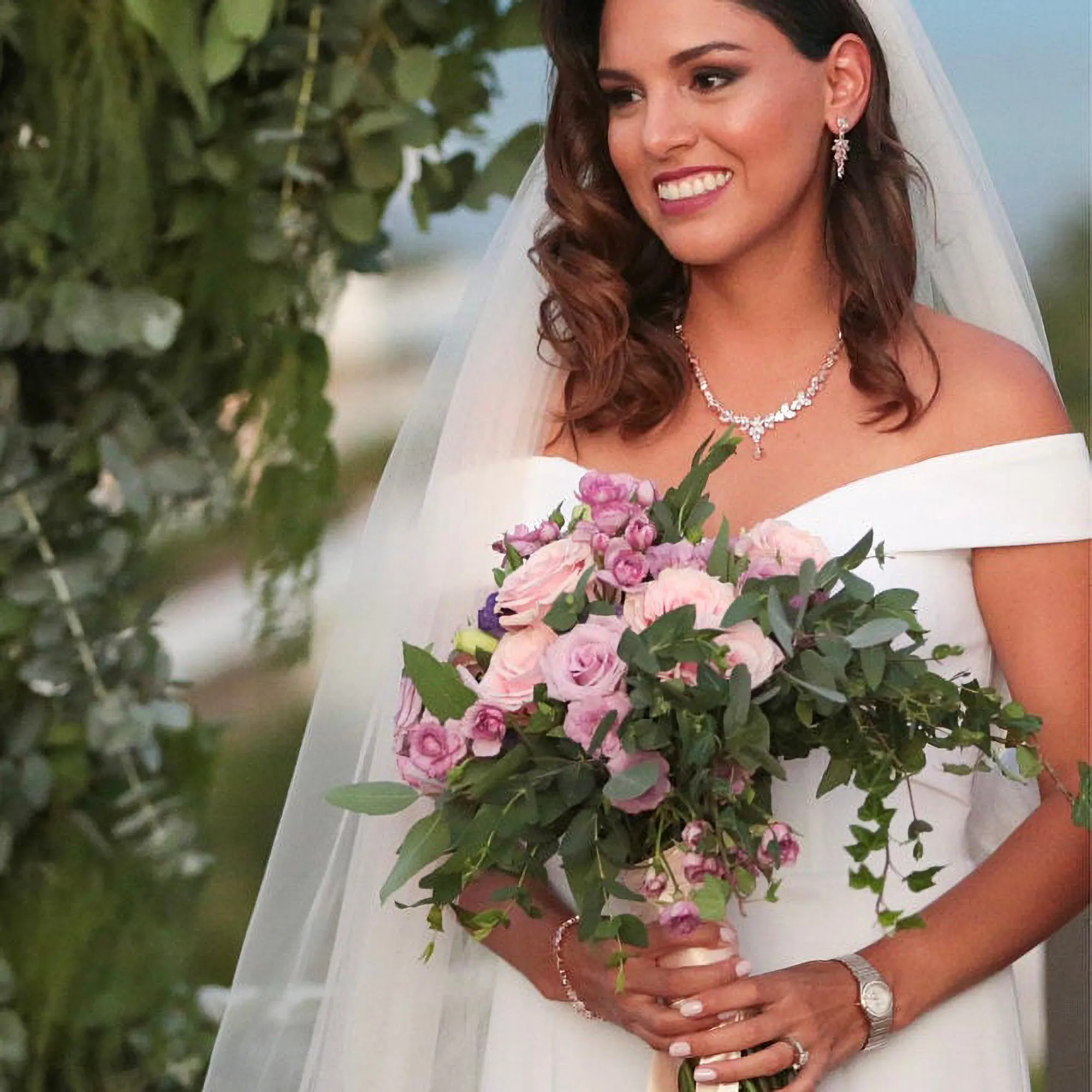 April - Crystal Bridal Earrings