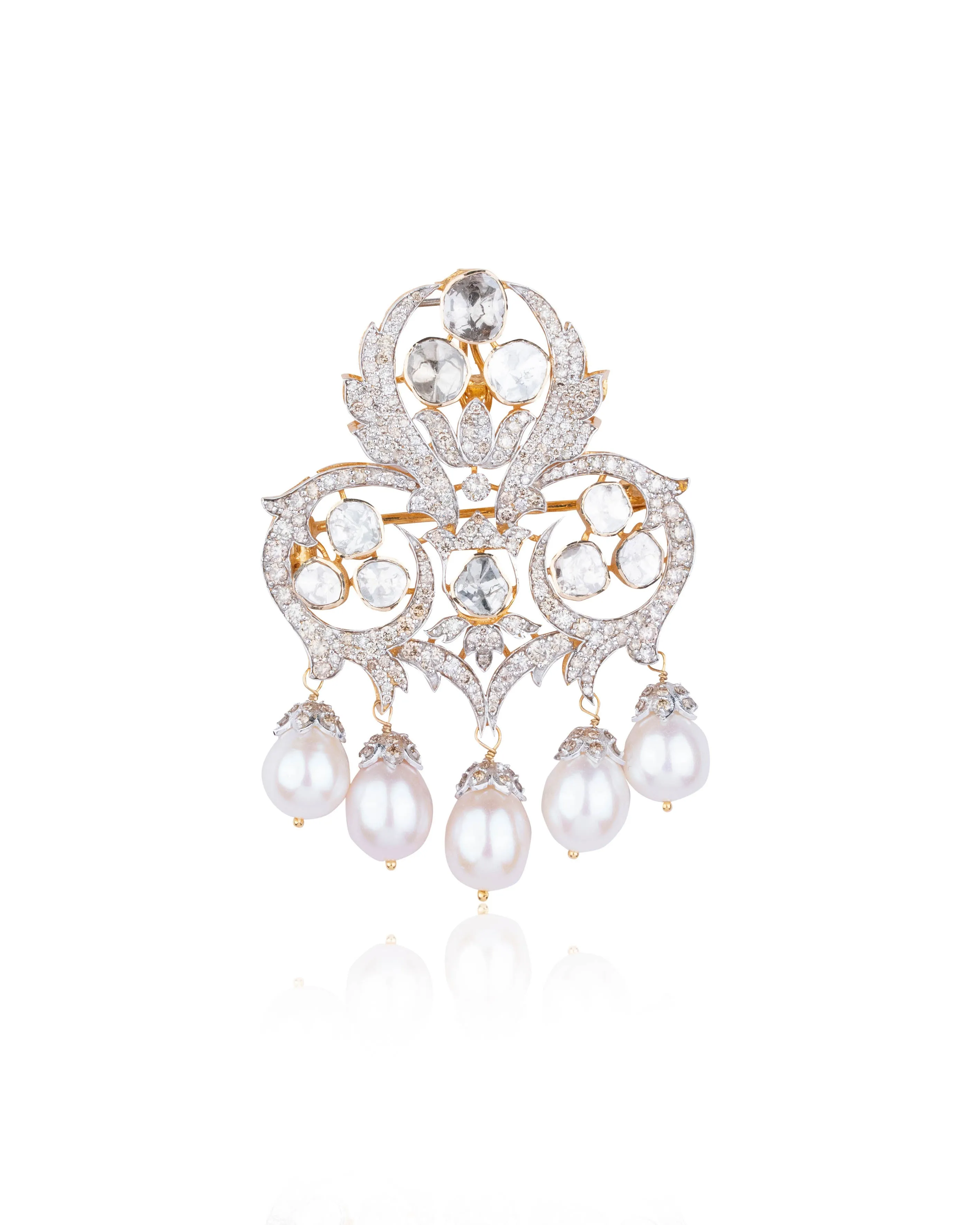 Arman Polki And Diamond Brooch