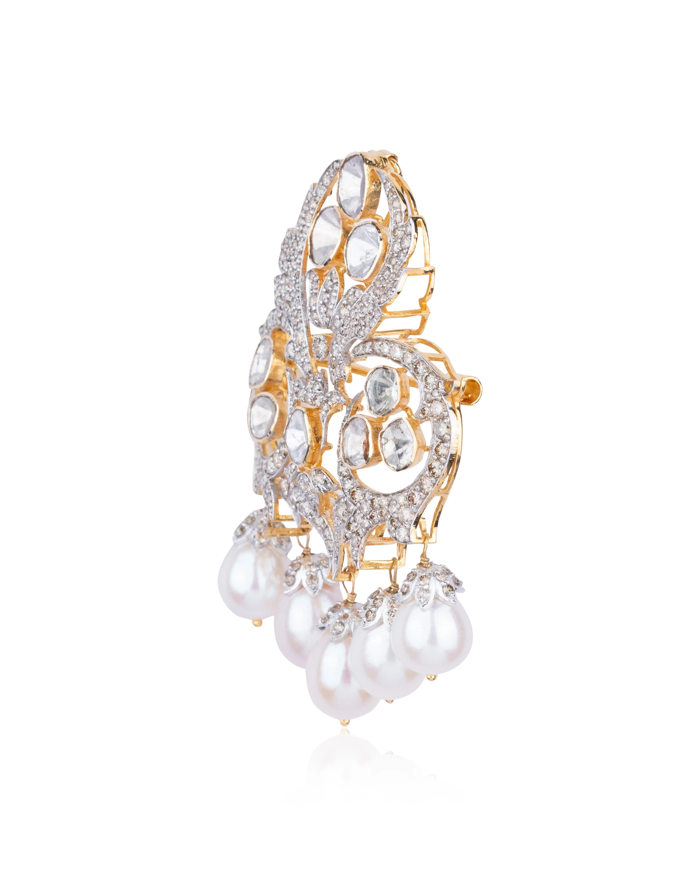 Arman Polki And Diamond Brooch