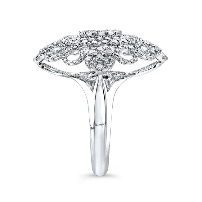 Art Deco Style Diamond Cocktail Ring