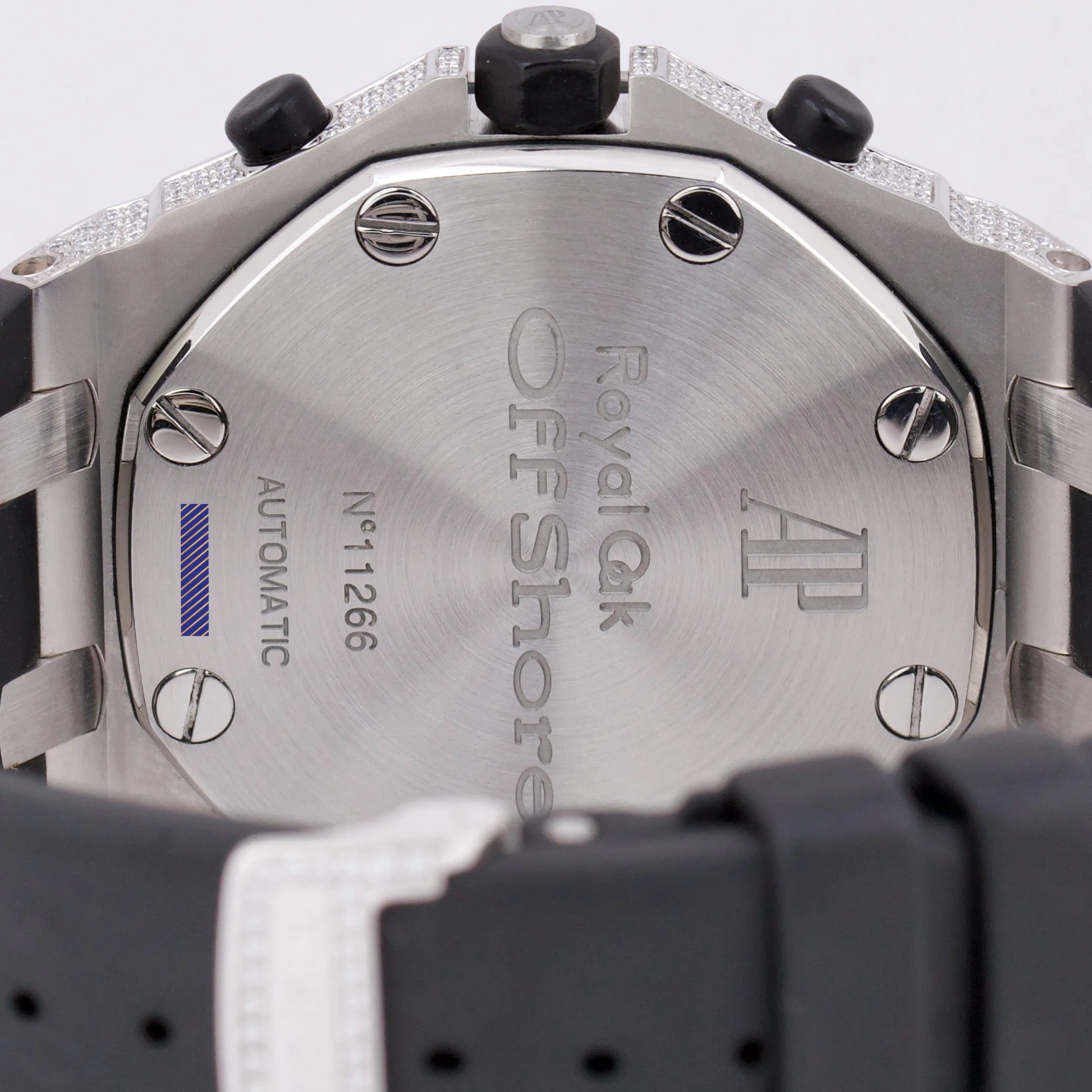 Audemars Piguet Royal Oak Offshore 42mm DIAMOND PAVE Black Rubber 25940SK Watch