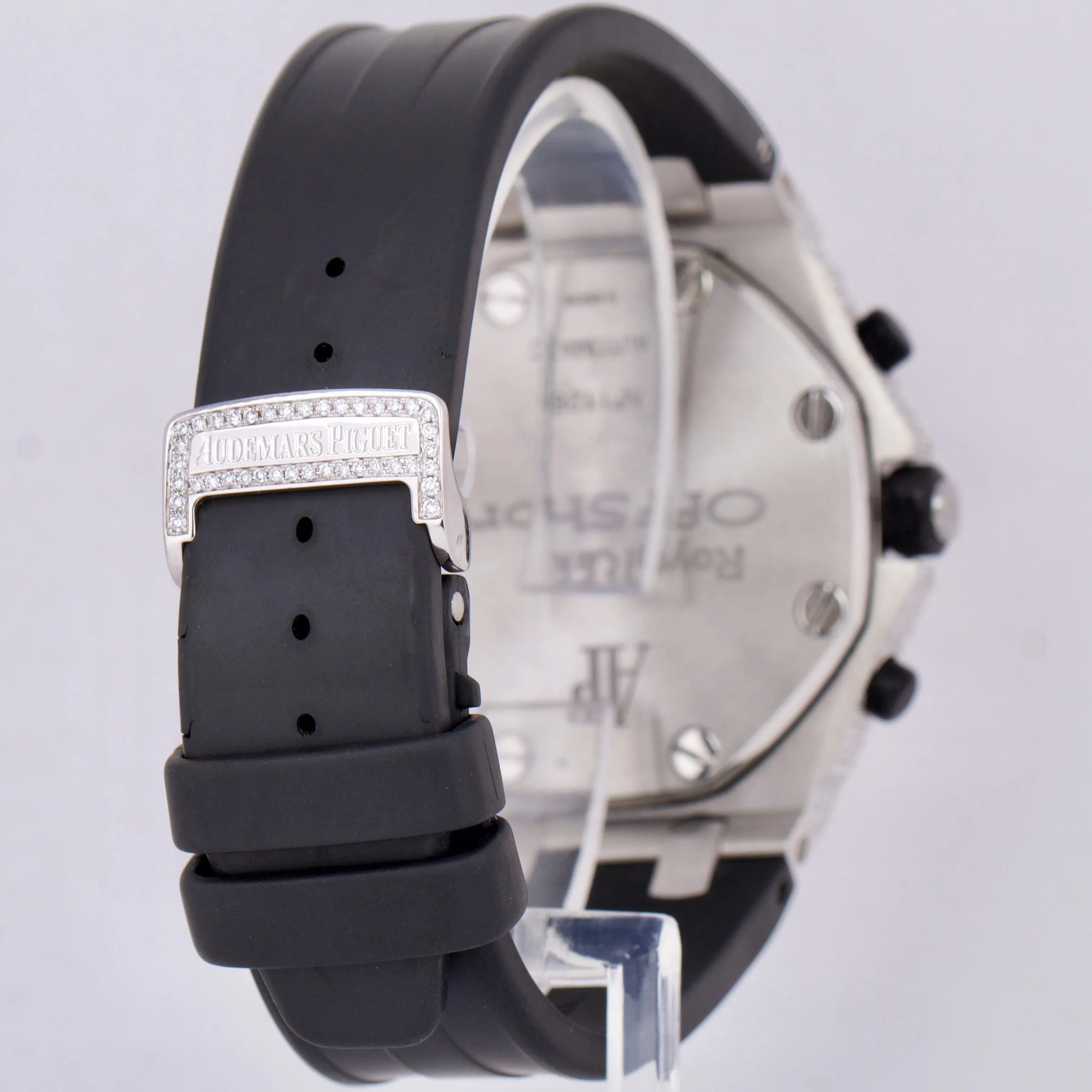 Audemars Piguet Royal Oak Offshore 42mm DIAMOND PAVE Black Rubber 25940SK Watch