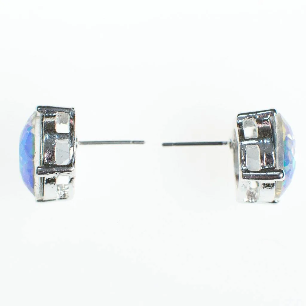 Aurora Borealis Crystal Stud Earrings