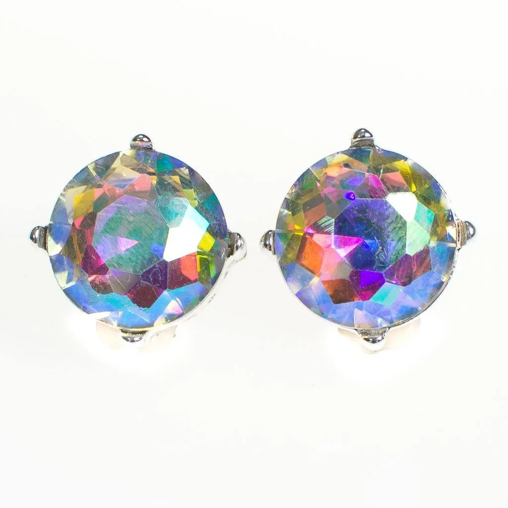 Aurora Borealis Crystal Stud Earrings