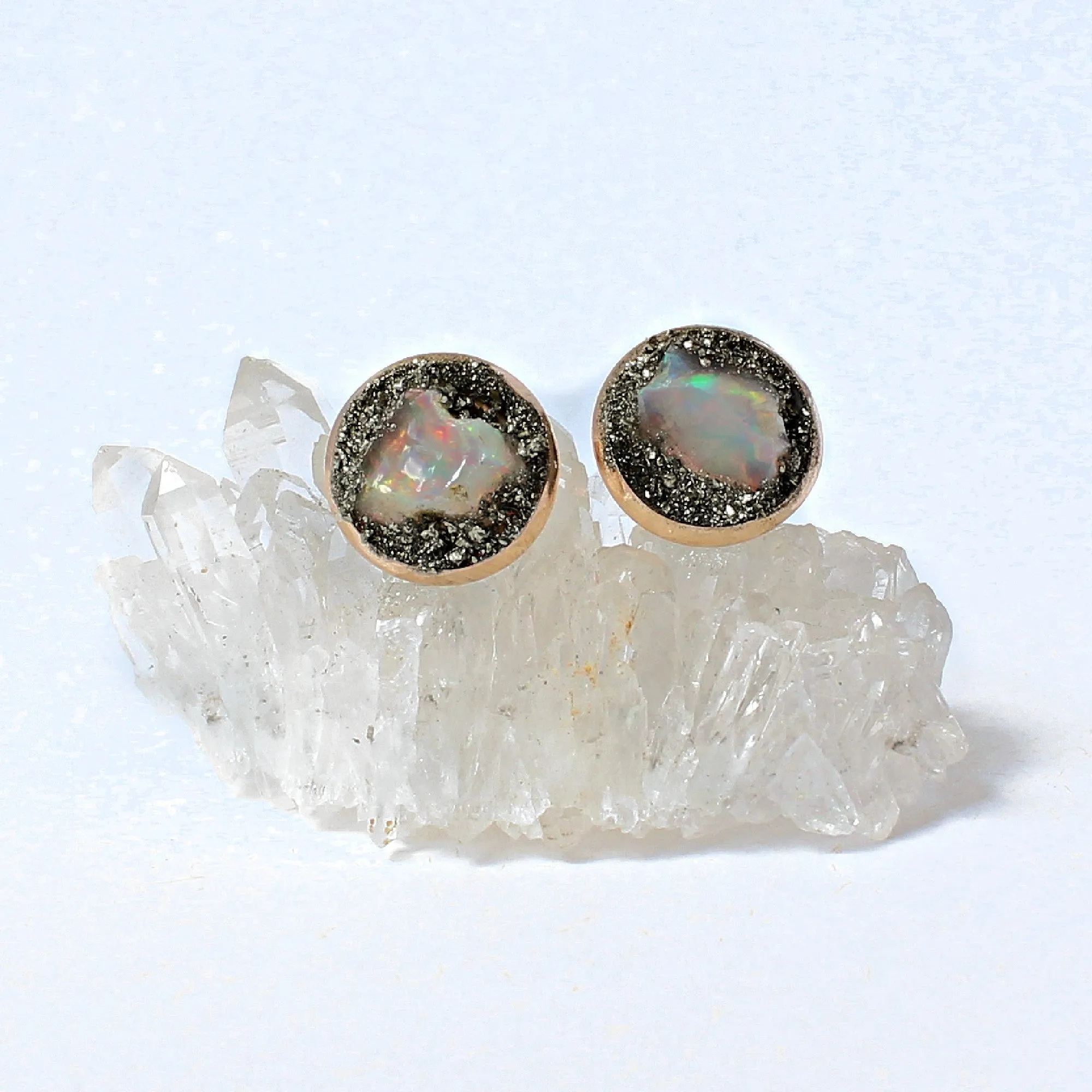 Australian Opal Stud Earrings