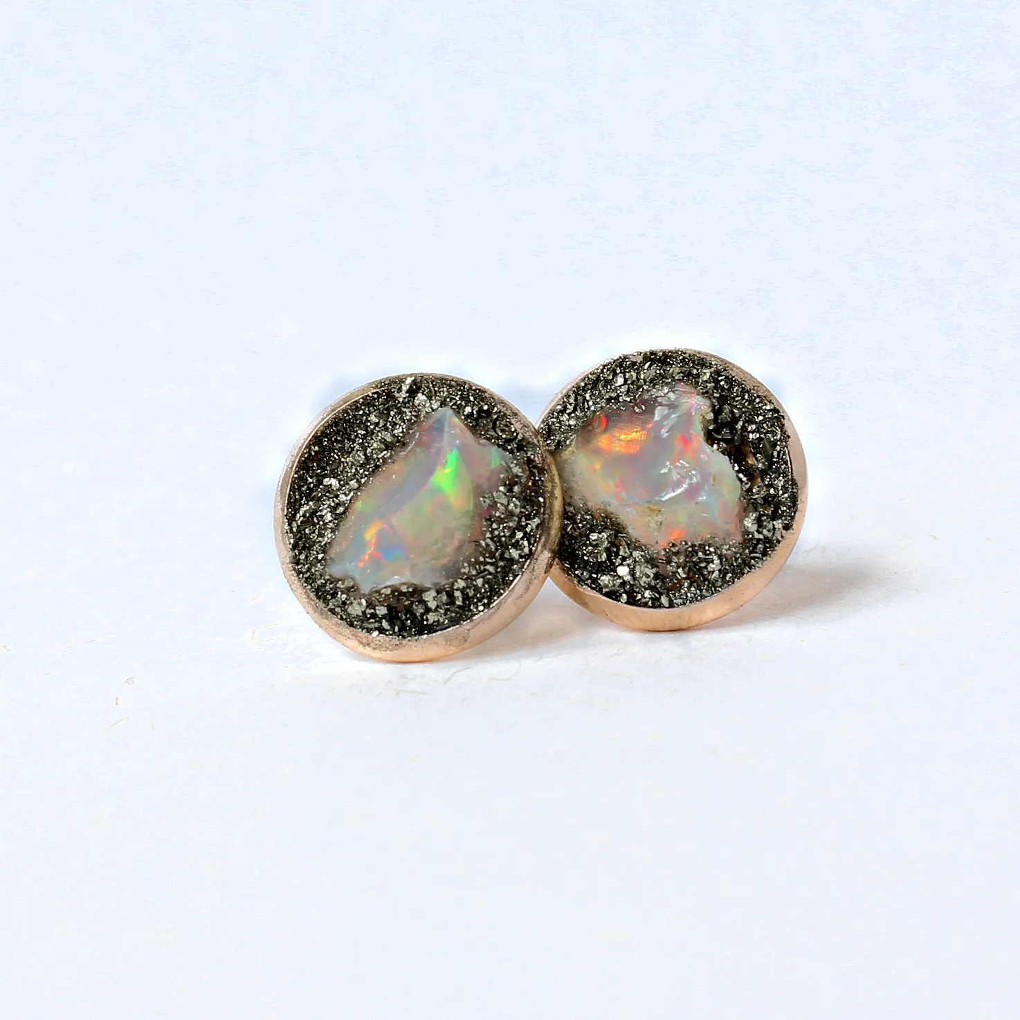 Australian Opal Stud Earrings