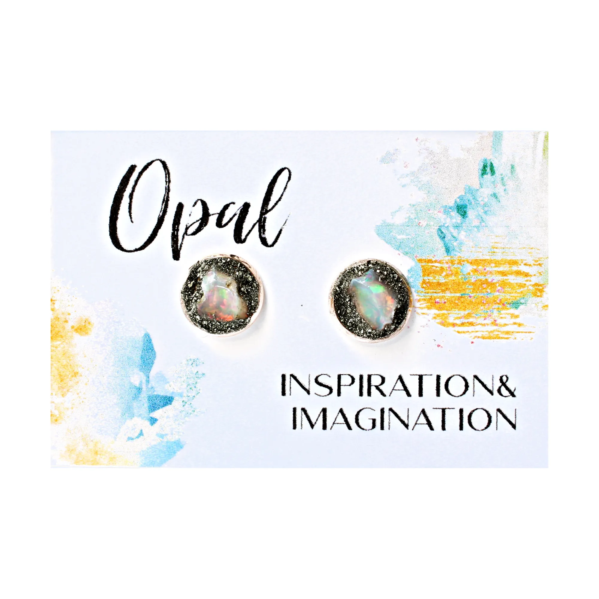 Australian Opal Stud Earrings