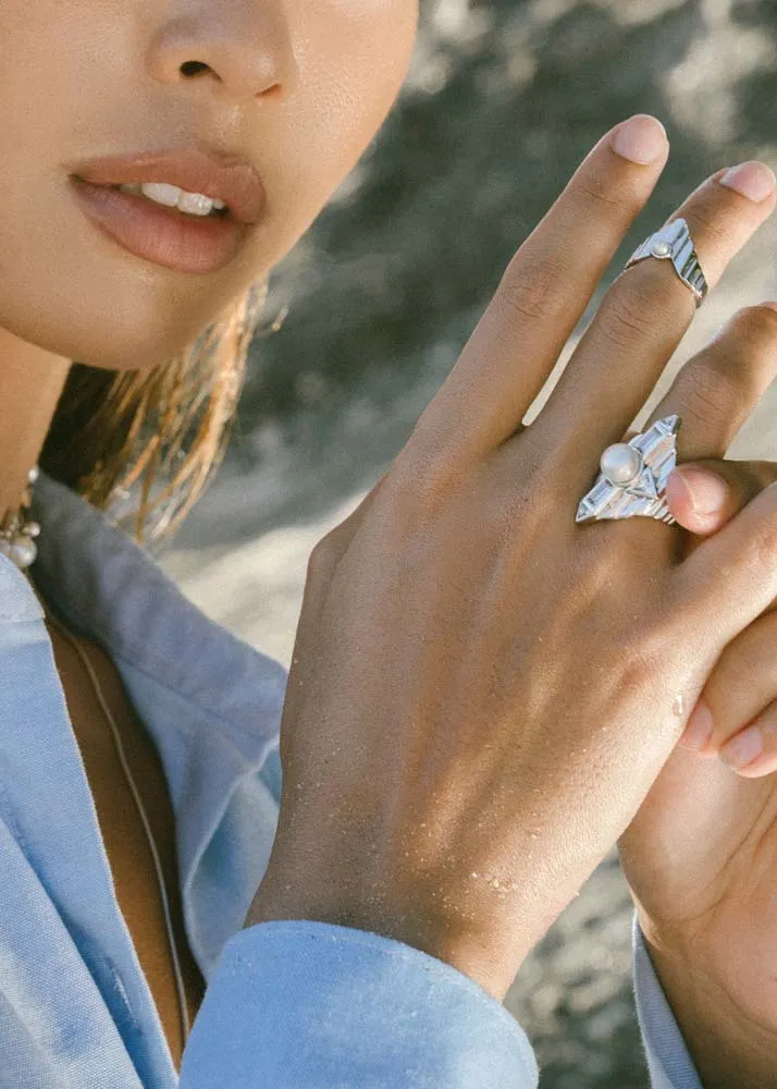 Babylon Upper Ring - Silver