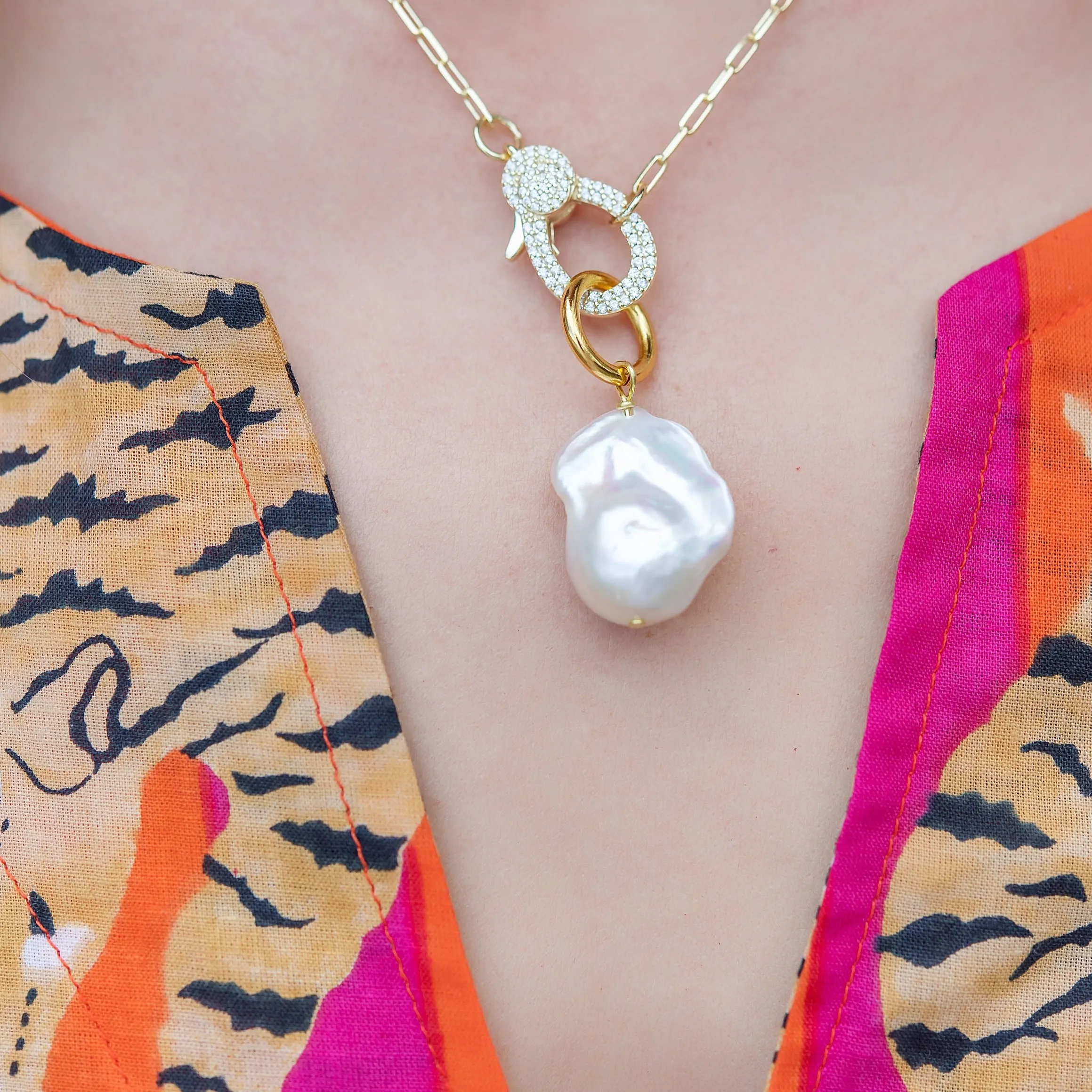 Baroque Pearl Charm
