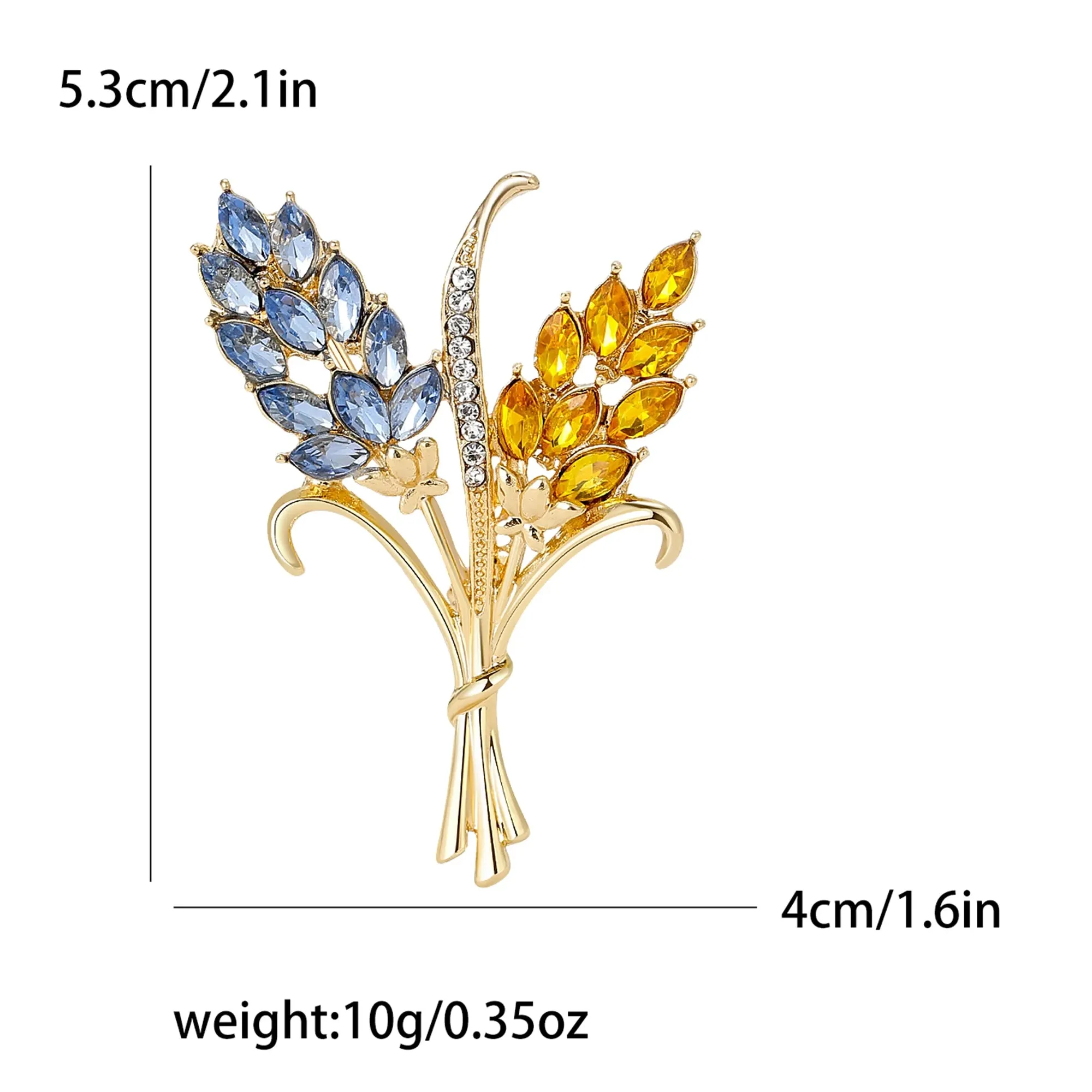 Beaut&Berry Ear of Wheat Brooches