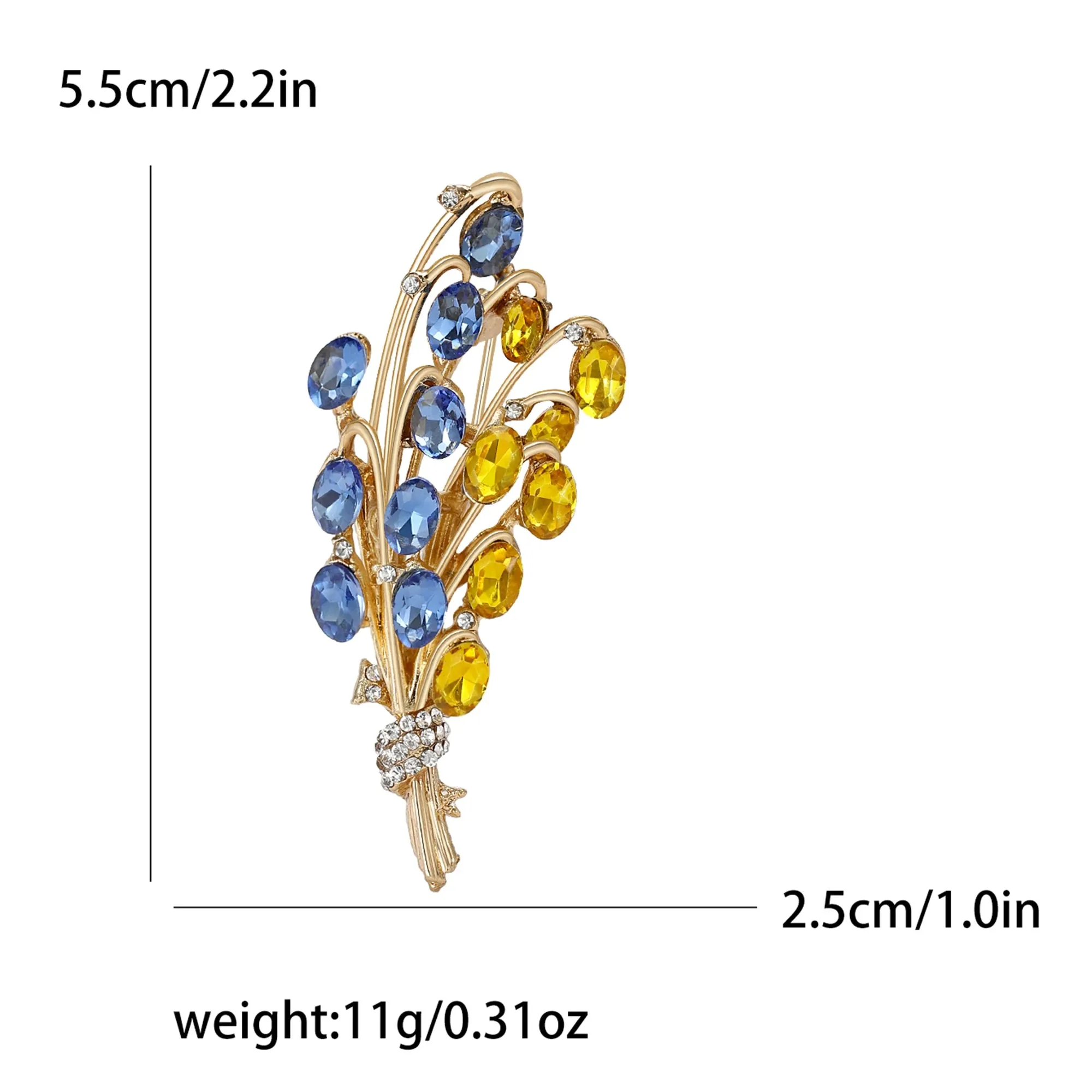 Beaut&Berry Ear of Wheat Brooches