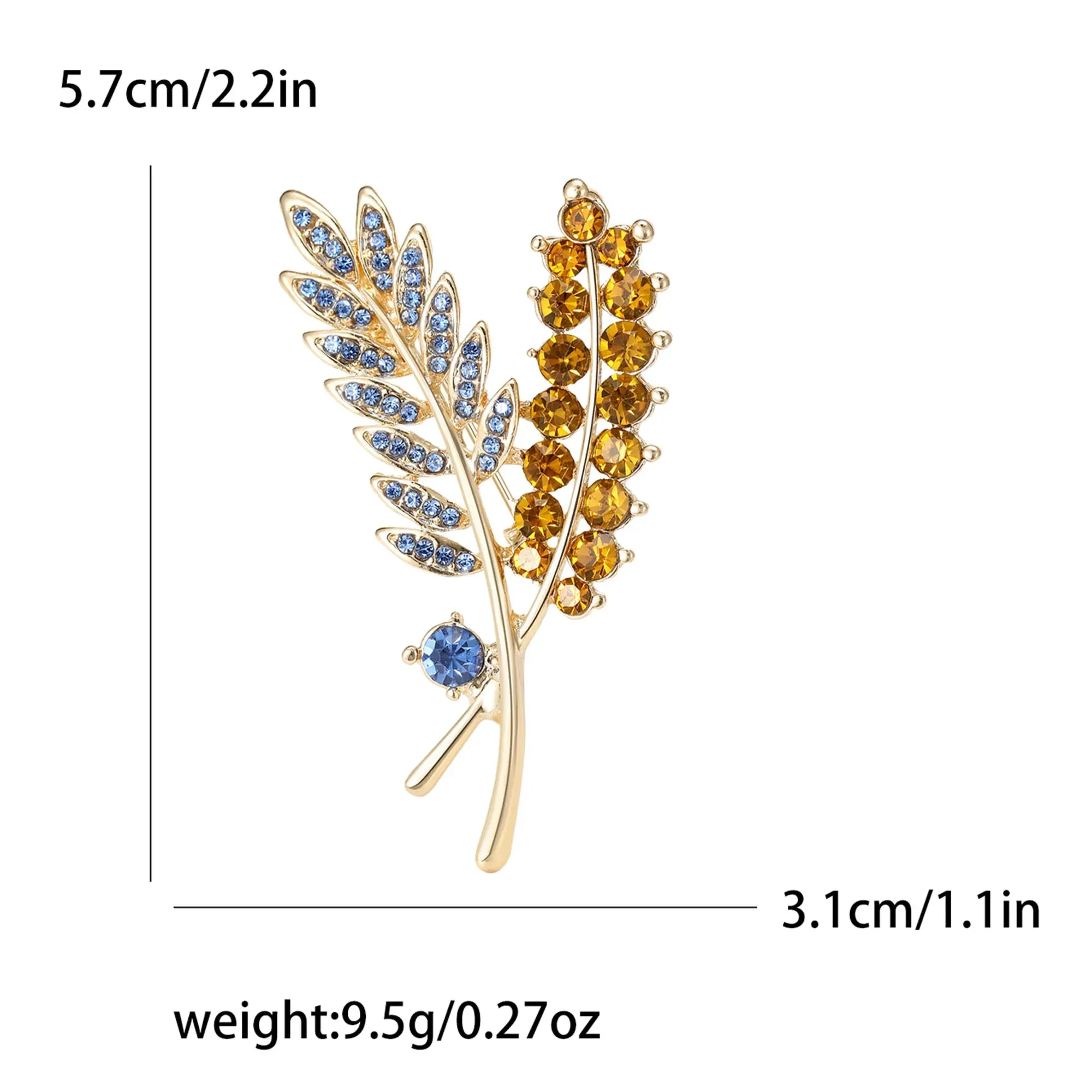 Beaut&Berry Ear of Wheat Brooches