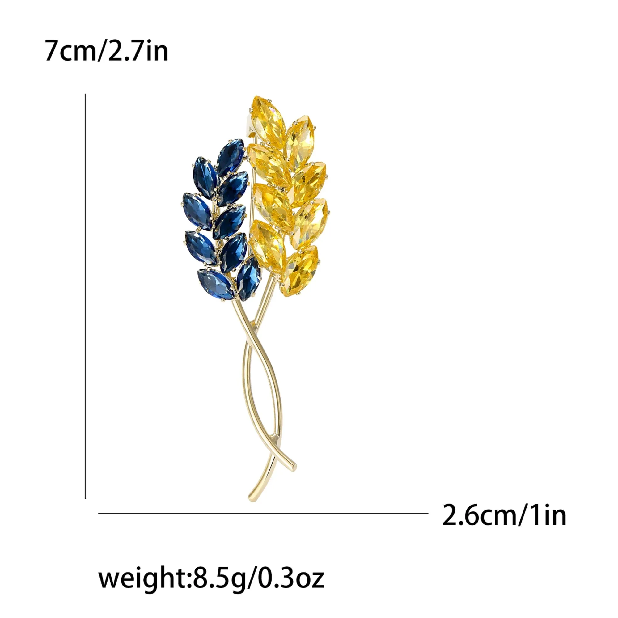 Beaut&Berry Ear of Wheat Brooches