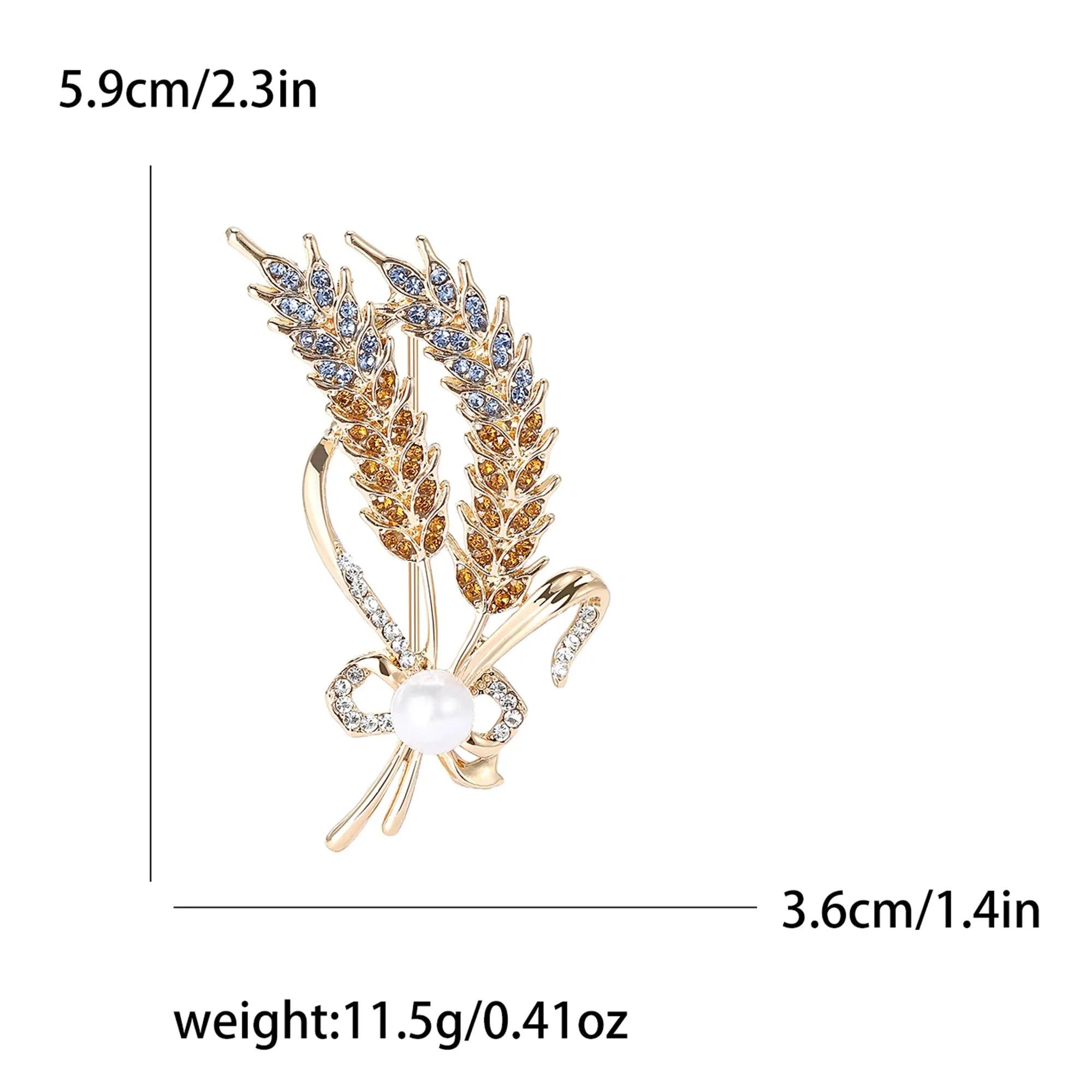 Beaut&Berry Ear of Wheat Brooches