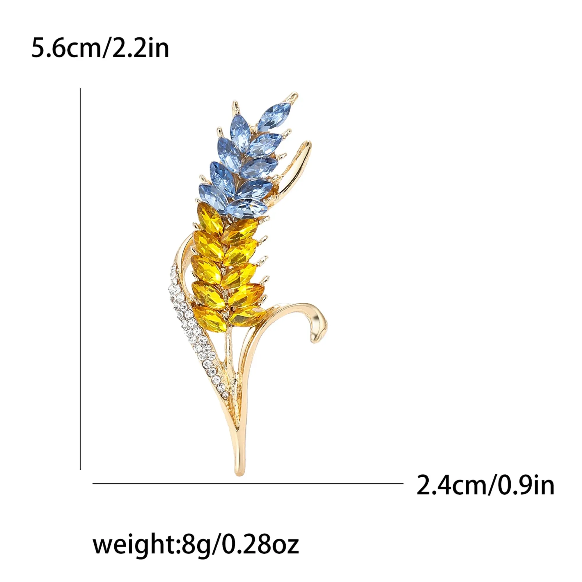 Beaut&Berry Ear of Wheat Brooches