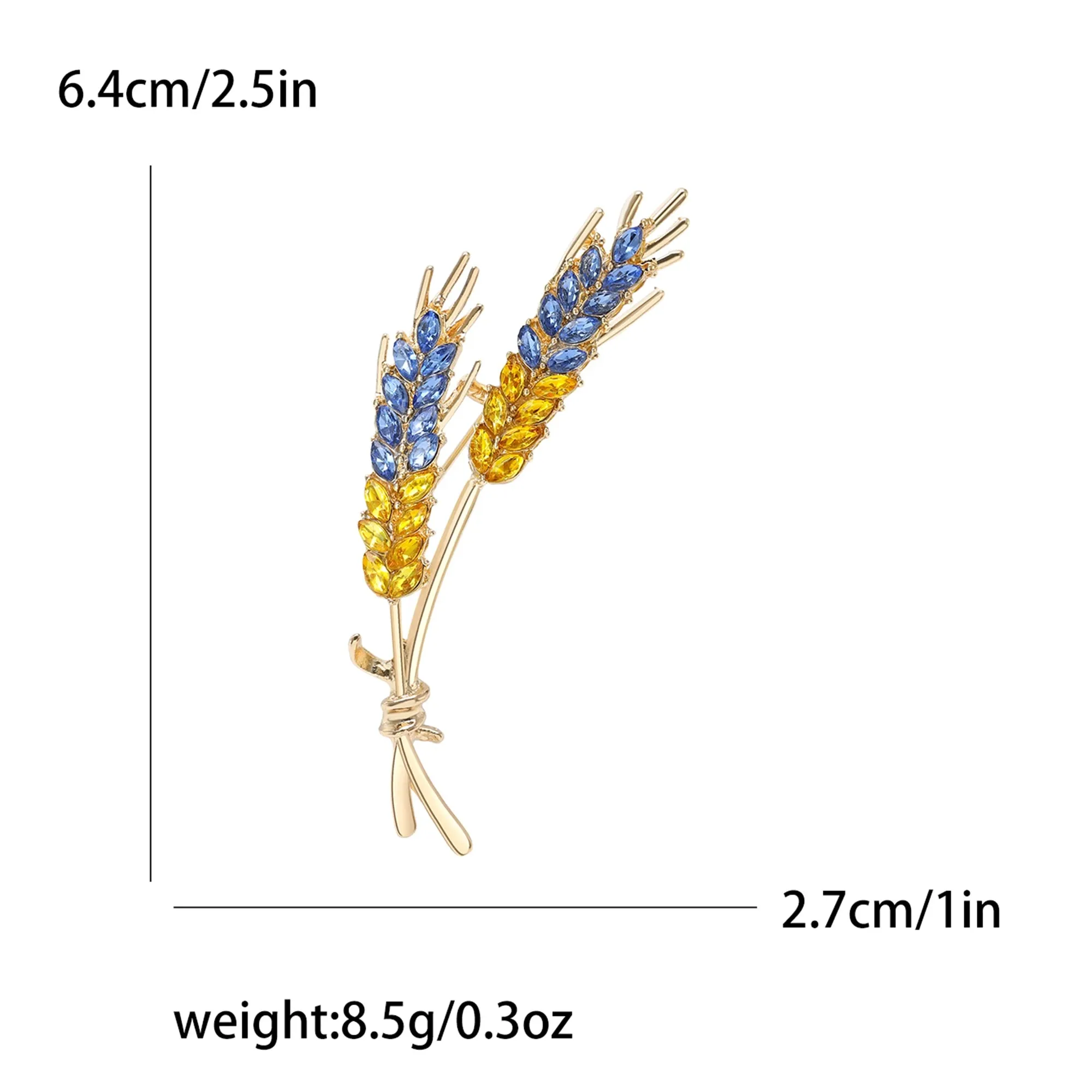 Beaut&Berry Ear of Wheat Brooches