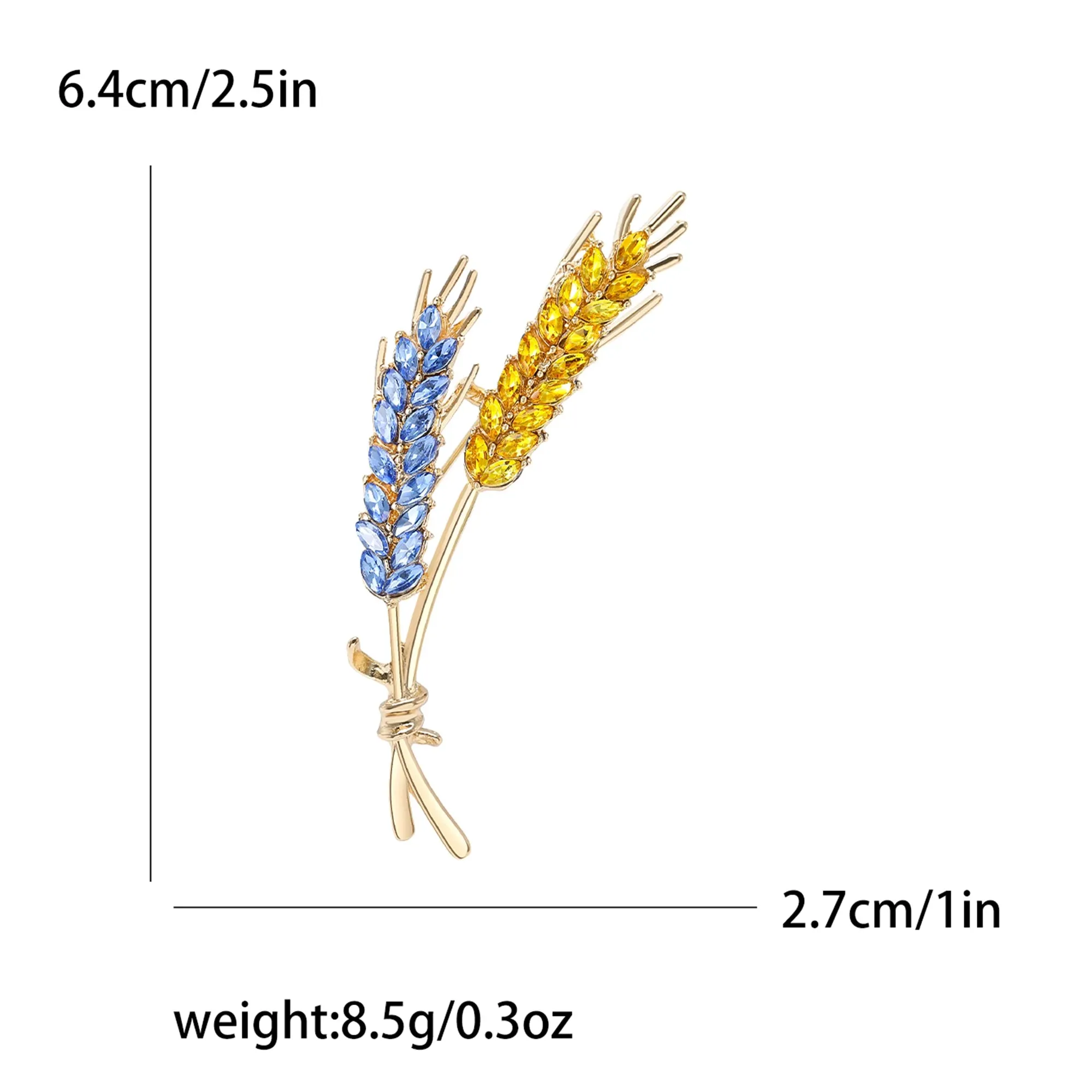 Beaut&Berry Ear of Wheat Brooches