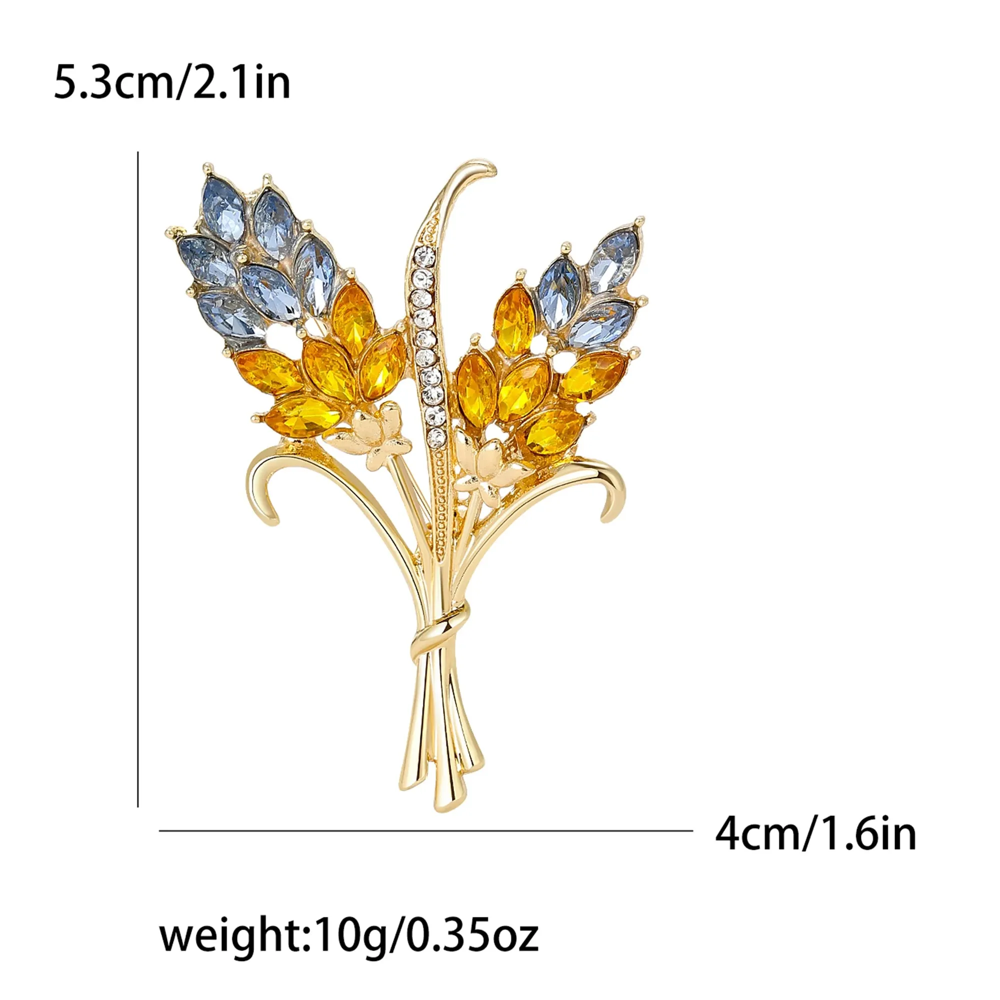 Beaut&Berry Ear of Wheat Brooches
