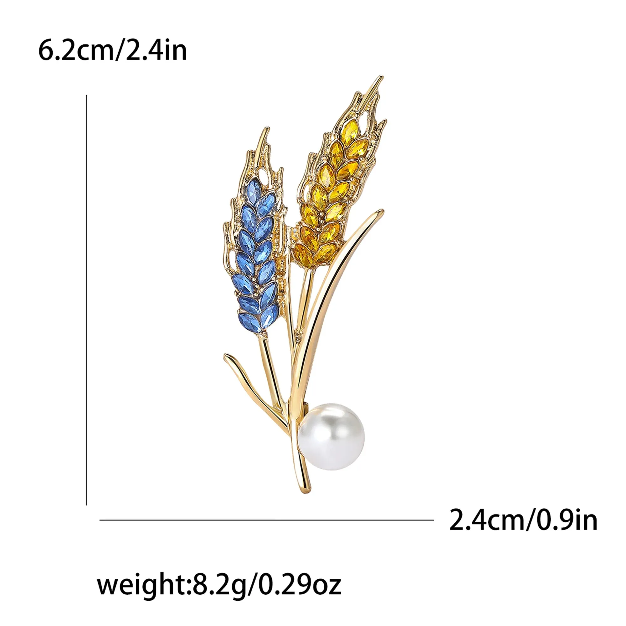 Beaut&Berry Ear of Wheat Brooches