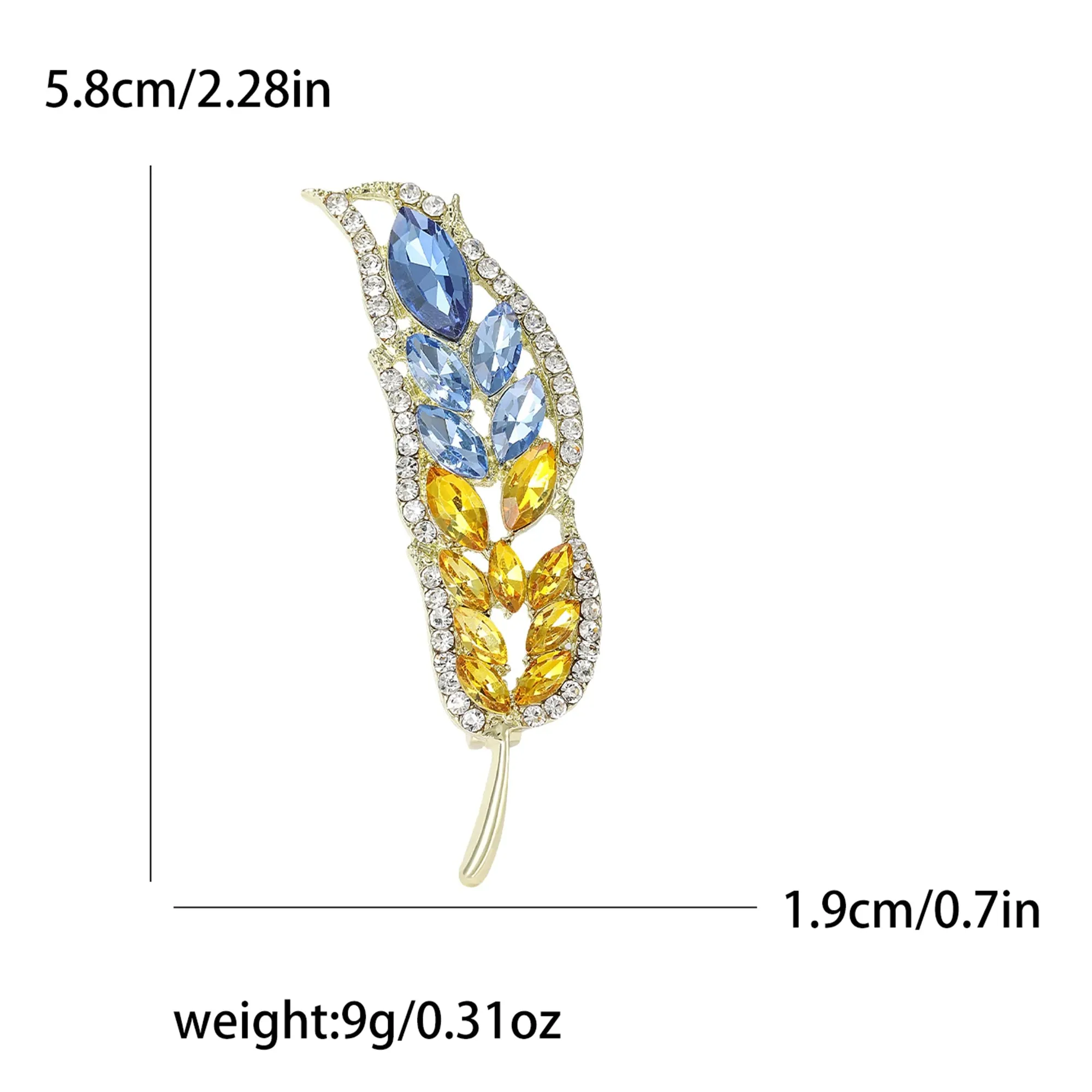 Beaut&Berry Ear of Wheat Brooches