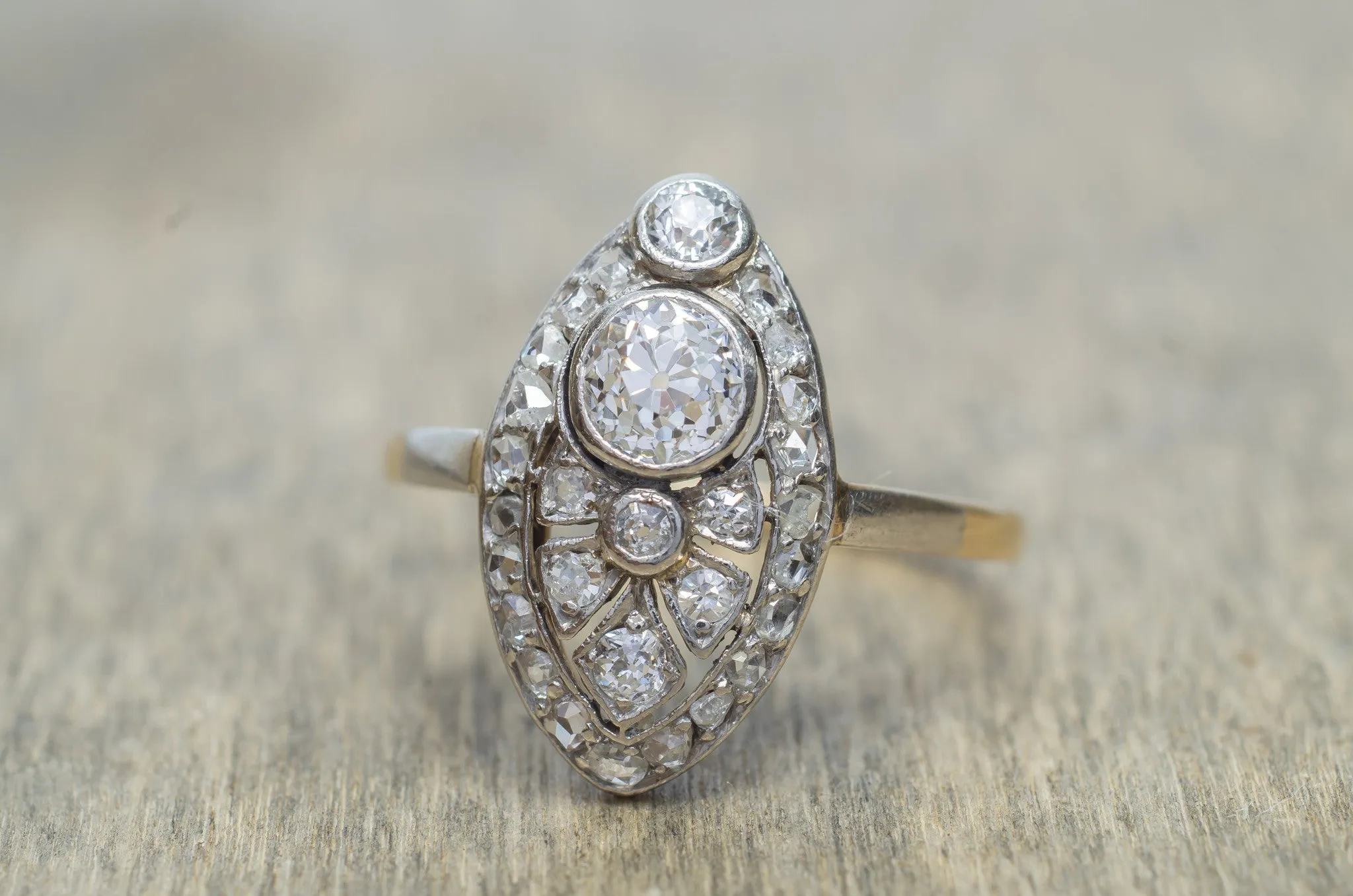 BELLE EPOQUE OLD MINE CUT DIAMOND RING