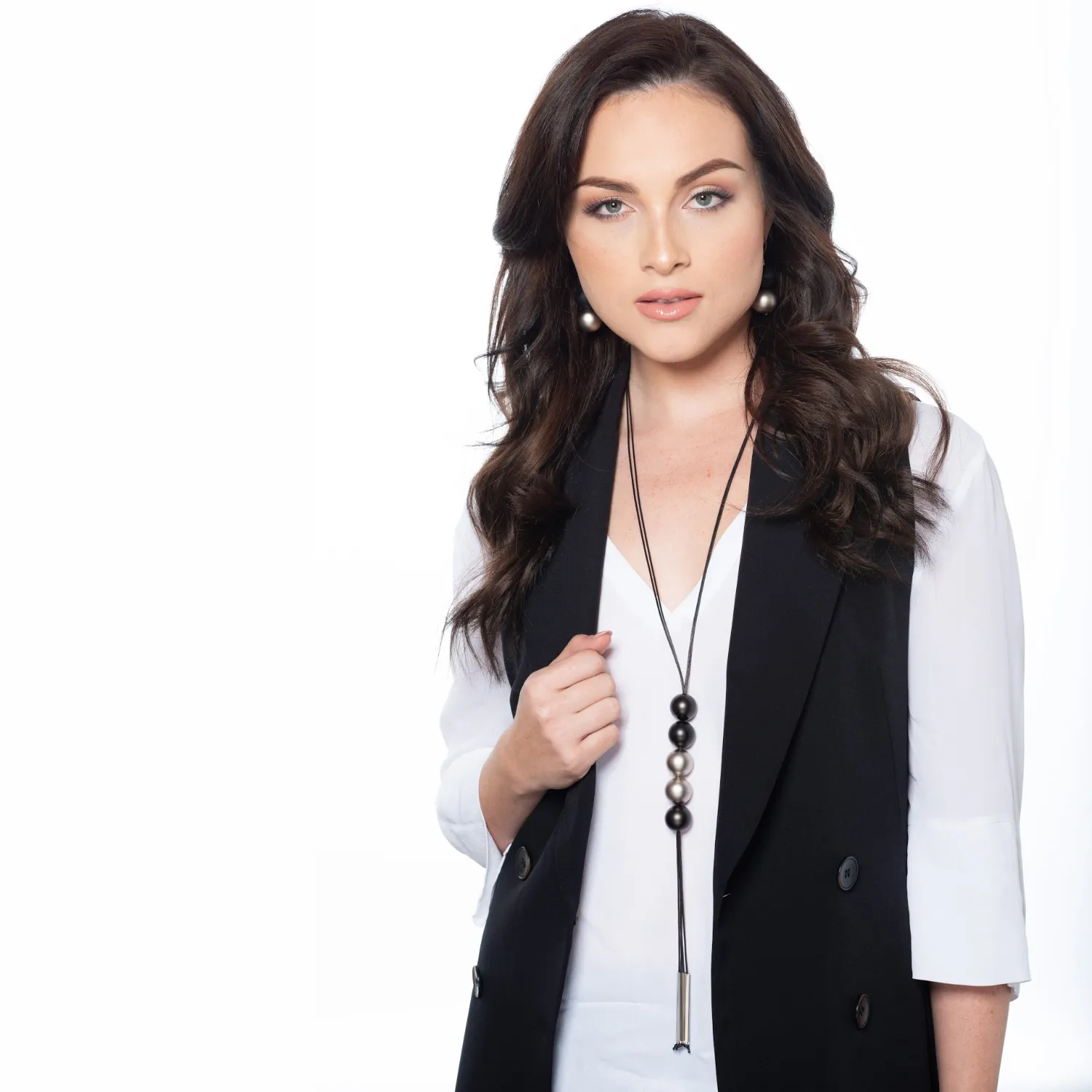 Betty Y-shaped long lariat necklace