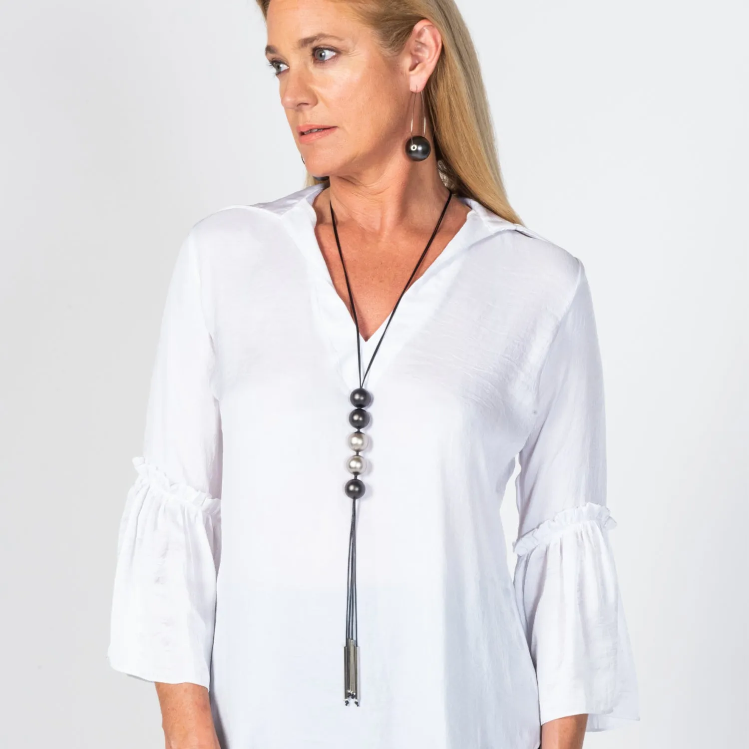 Betty Y-shaped long lariat necklace