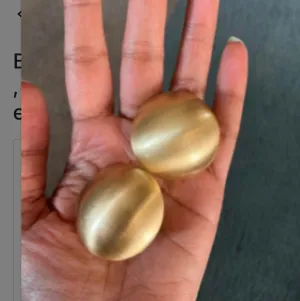 Big gold dome earrings , gold studs large , huge gold stud earring , round gold earrings , chunky gold studs