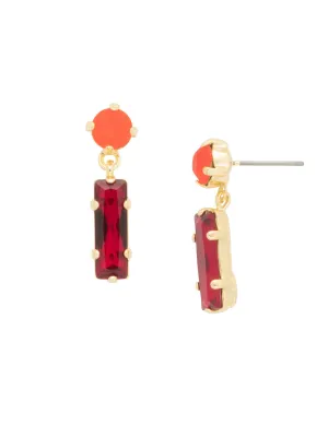 Bindi Studded Dangle Earrings - EFL13BGFIS