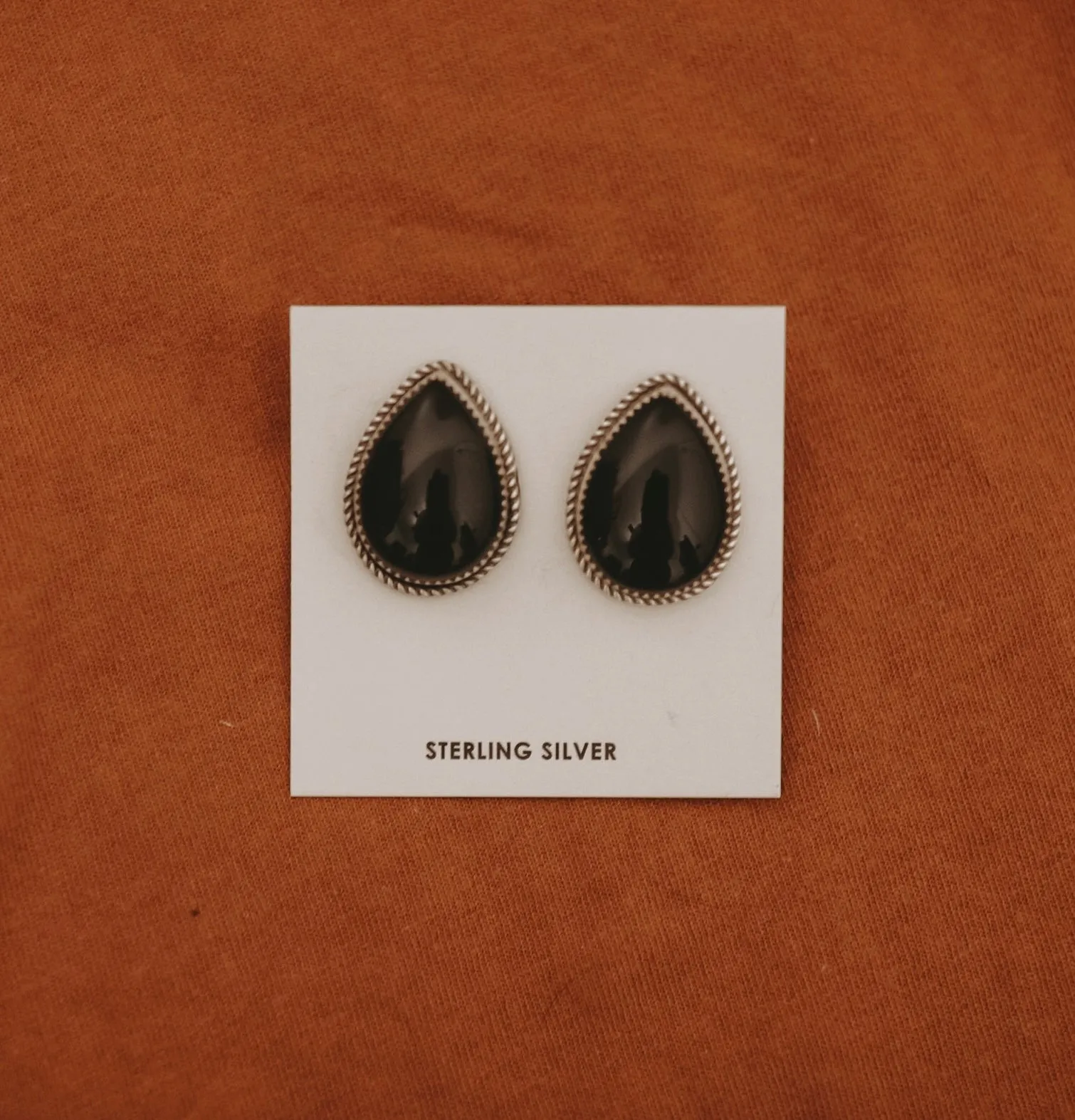 Black Onyx Statement Studs