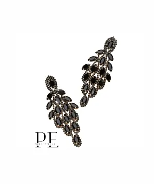 Black Pea statement Earrings