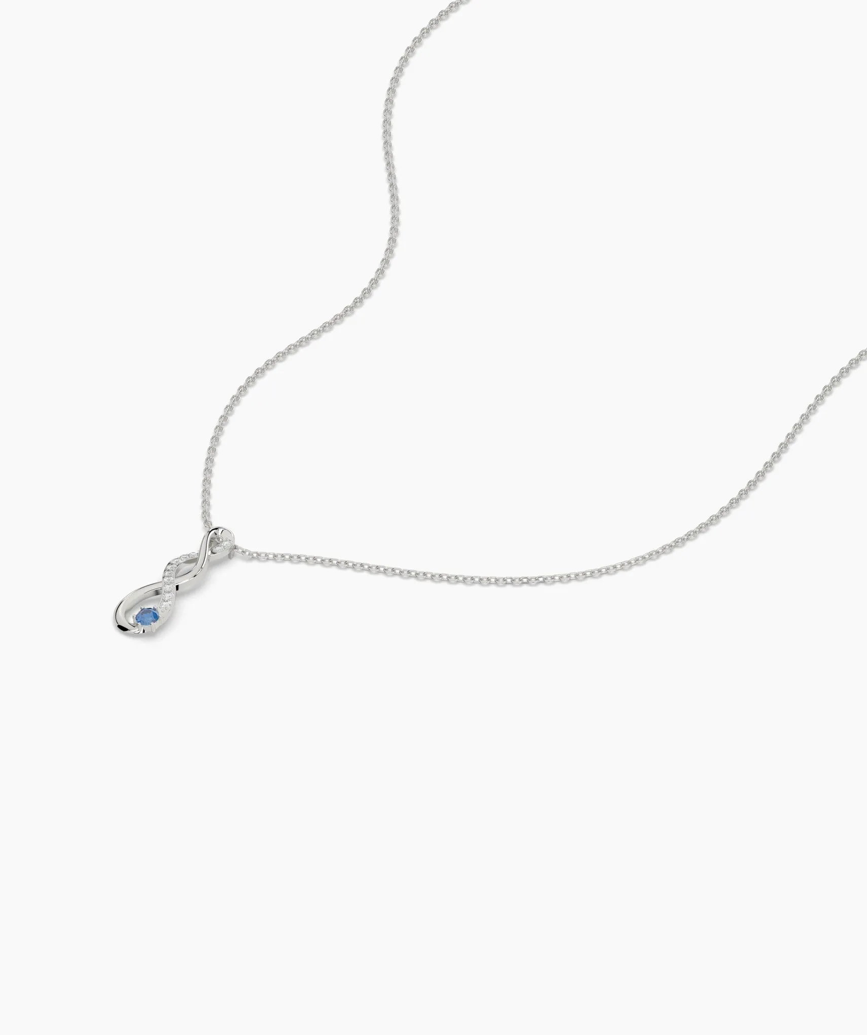 Blue Gem & Diamond Necklace
