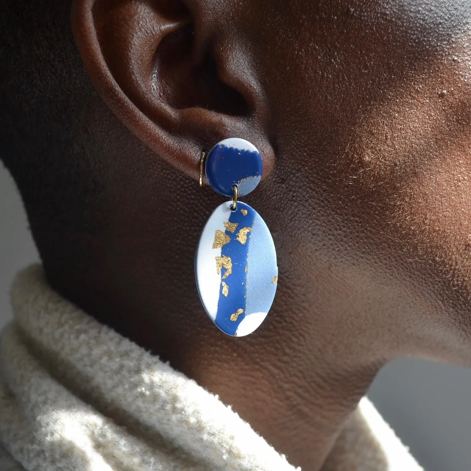 Blue Jay Way Statement Earrings