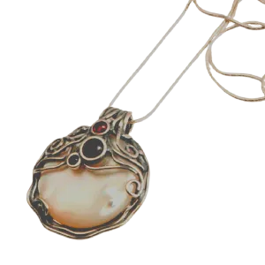 Bluenoemi Necklace for Woman Mother of Pearl Sterling Silver