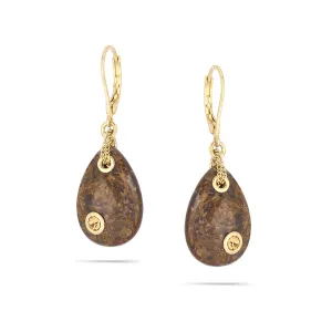 BROWN TEARDROP EARRINGS #196BR3301