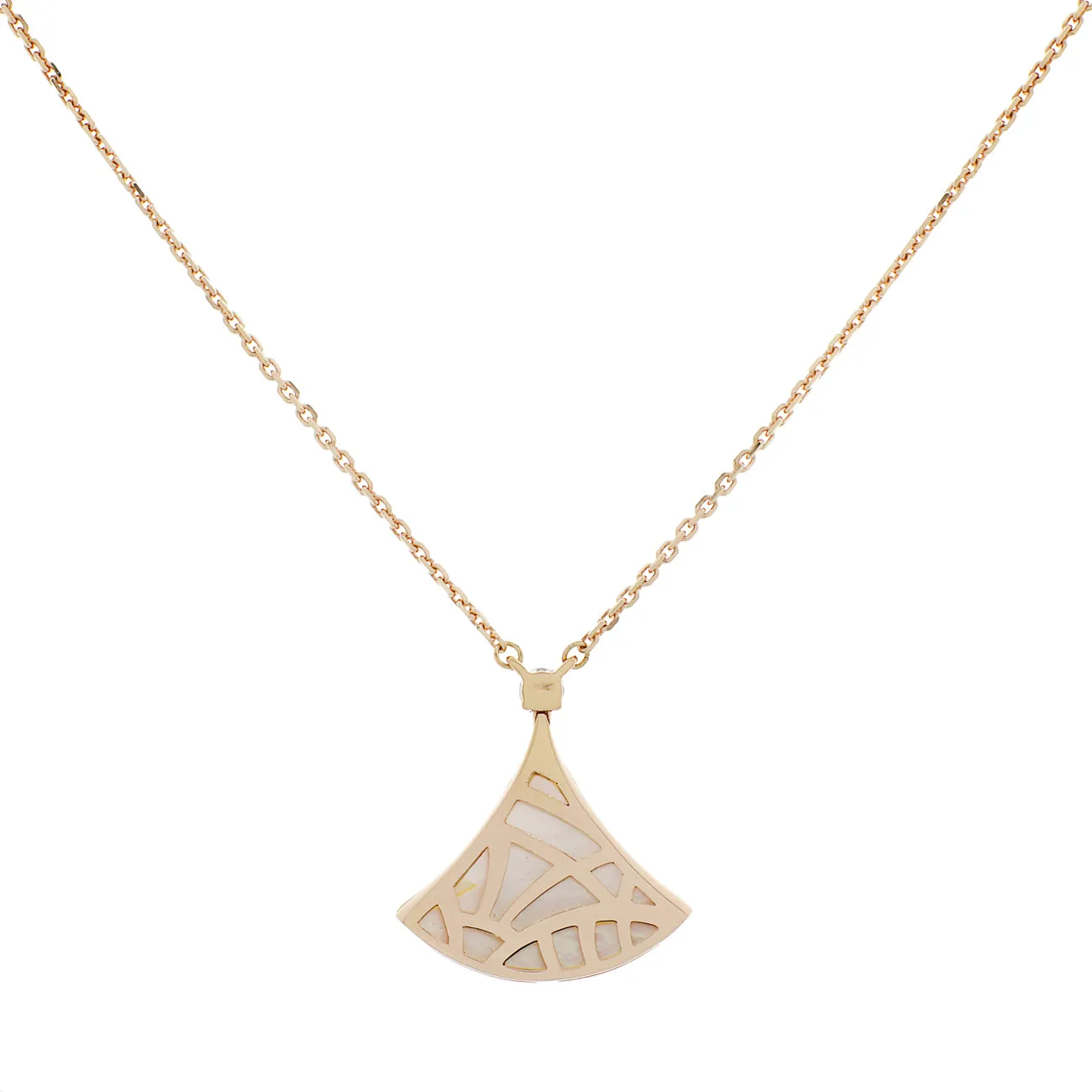 Bulgari 18K Rose Gold Mother of Pearl Divas' Dream Pendant