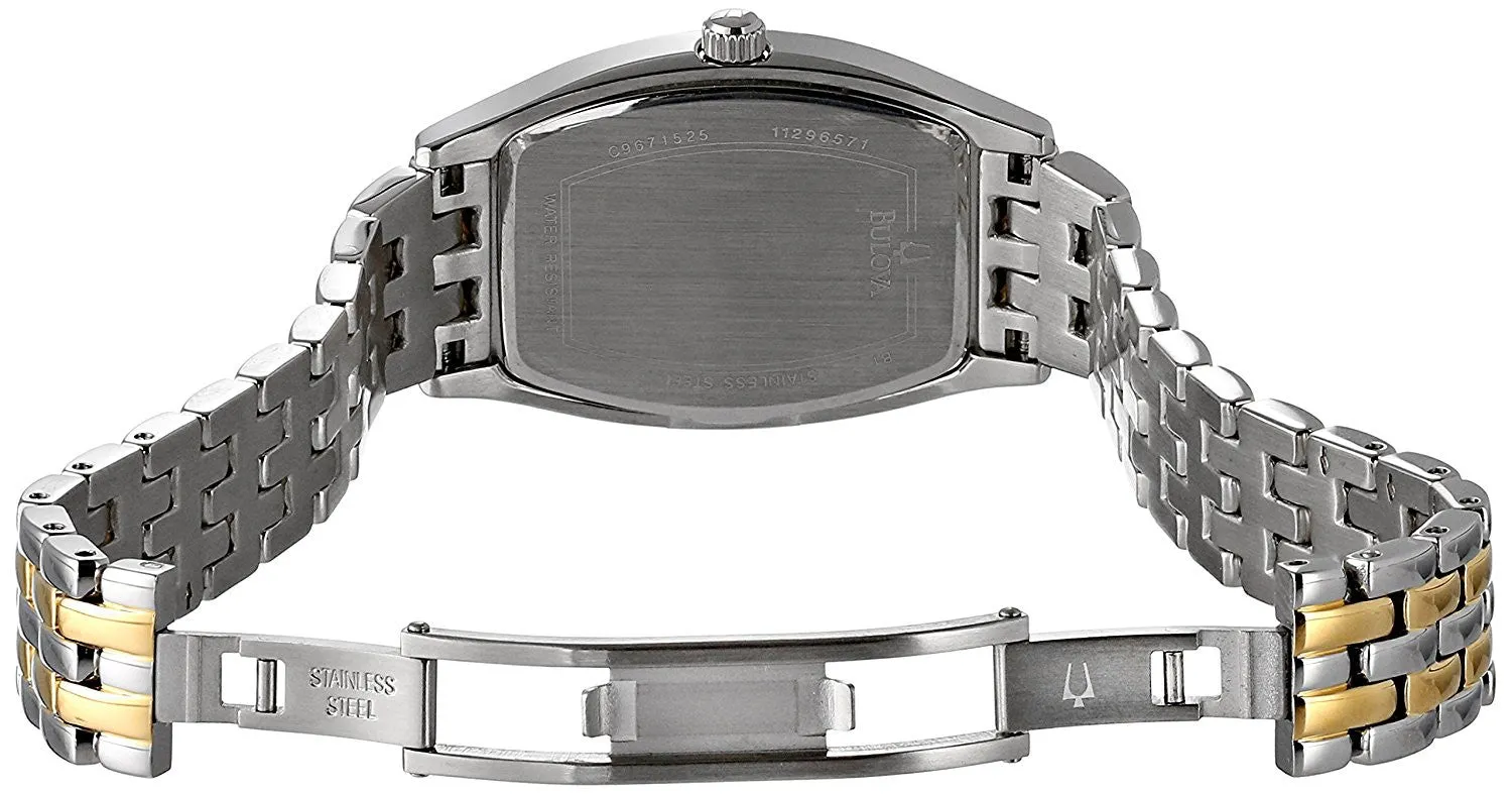 Bulova Women's 98L145 Classic Two-Tone Tonneau Watch