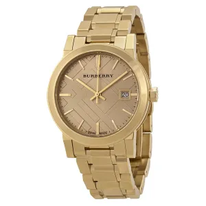 Burberry Light Champagne Dial Light Gold-tone Ladies Watch BU9134