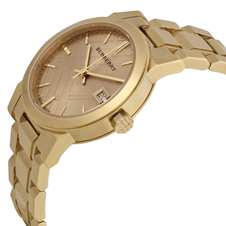 Burberry Light Champagne Dial Light Gold-tone Ladies Watch BU9134