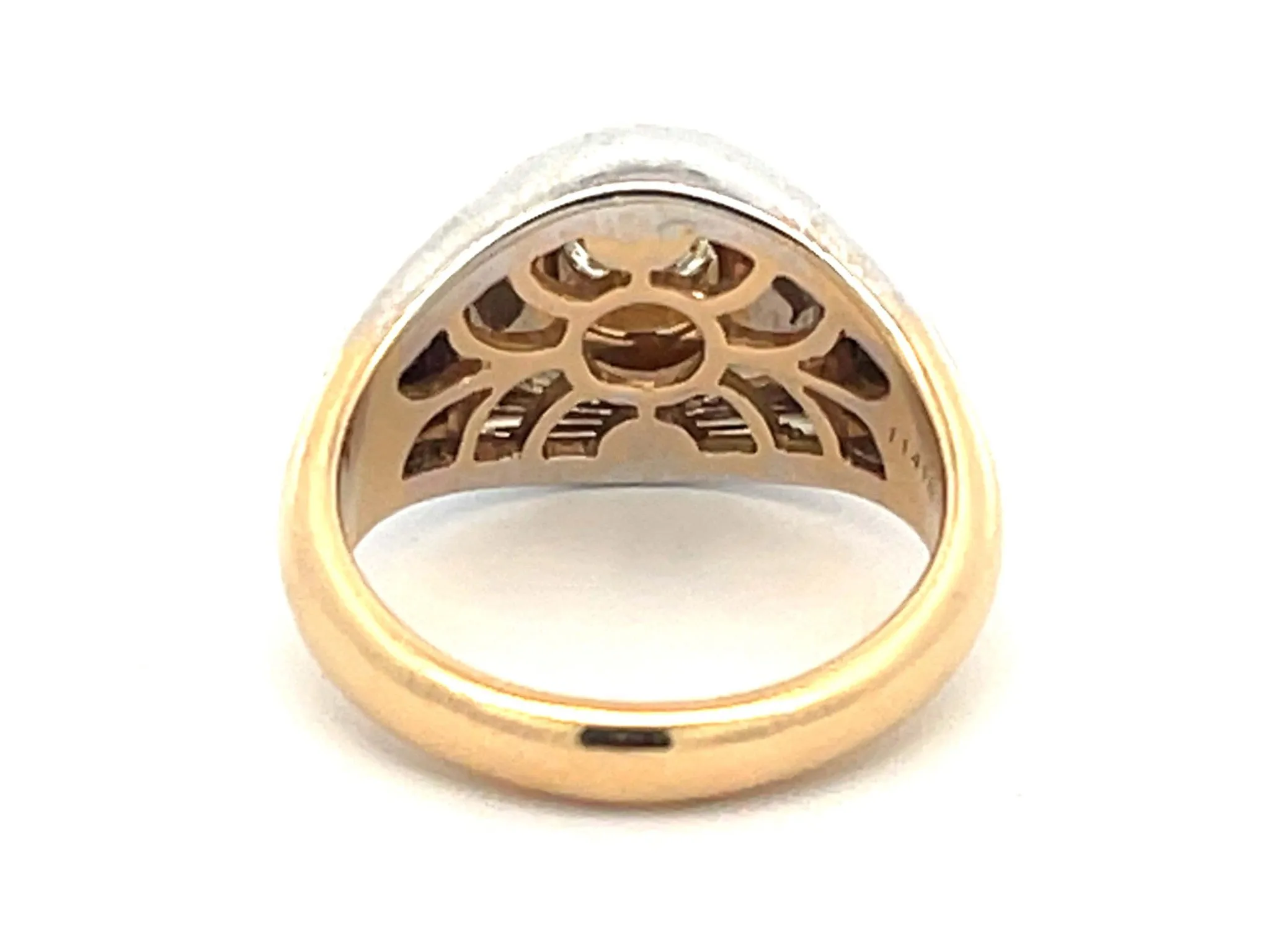 Bvlgari Diamond Ring in 18K White and Yellow Gold